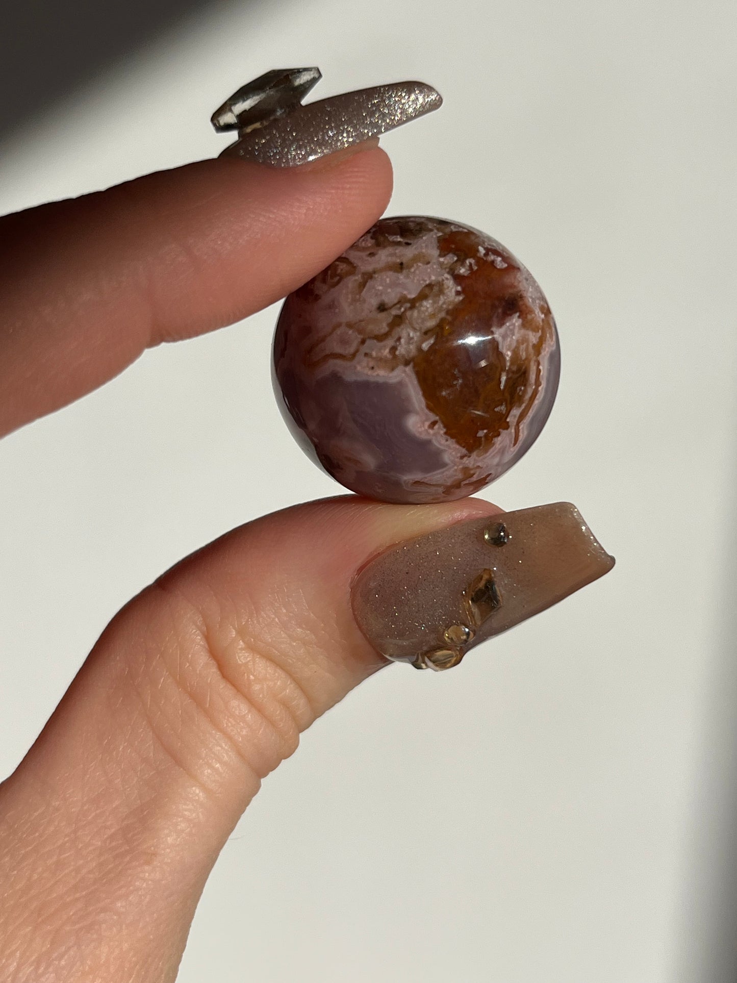 Pink Agua Nueva Agate Sphere D