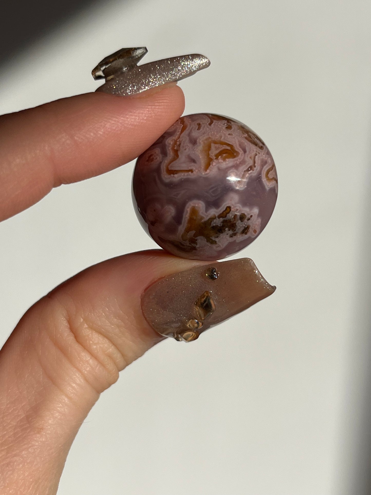 Pink Agua Nueva Agate Sphere D