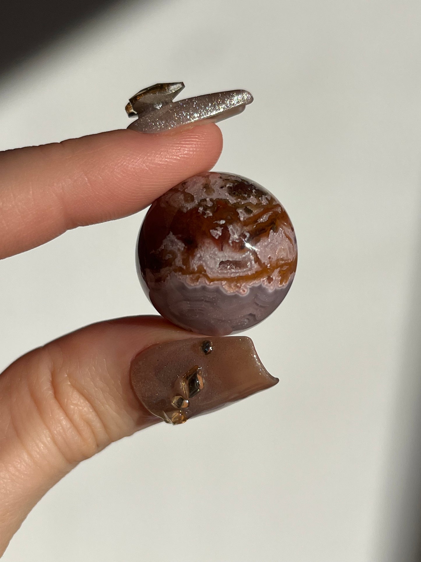 Pink Agua Nueva Agate Sphere D