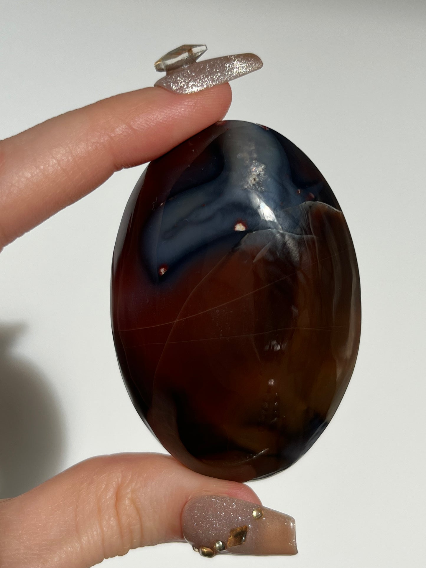 'Sunset Ibis' Pink East Indonesian Agate Palmstone B