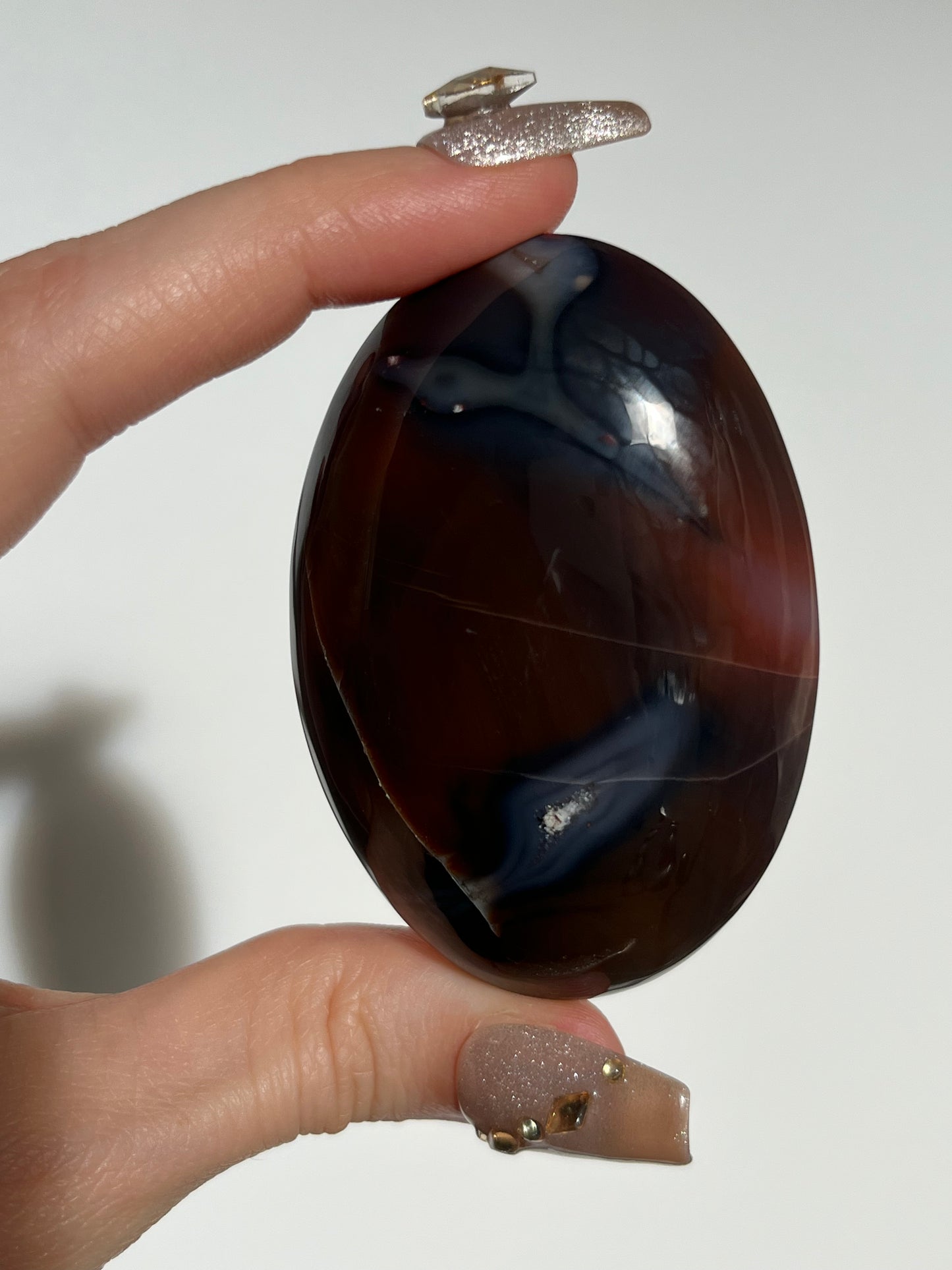 'Sunset Ibis' Pink East Indonesian Agate Palmstone B