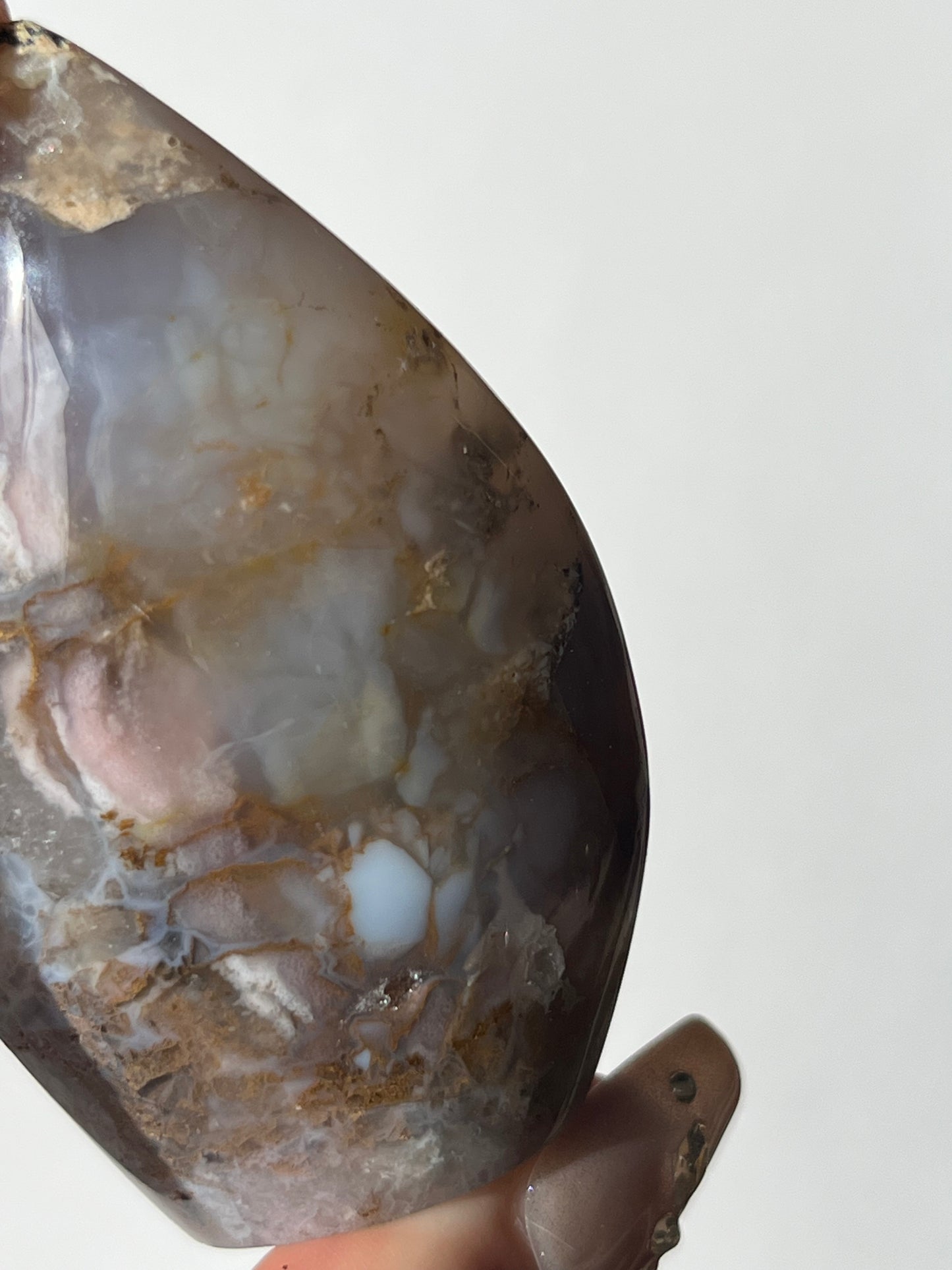 Pink Nebula Agate Flame