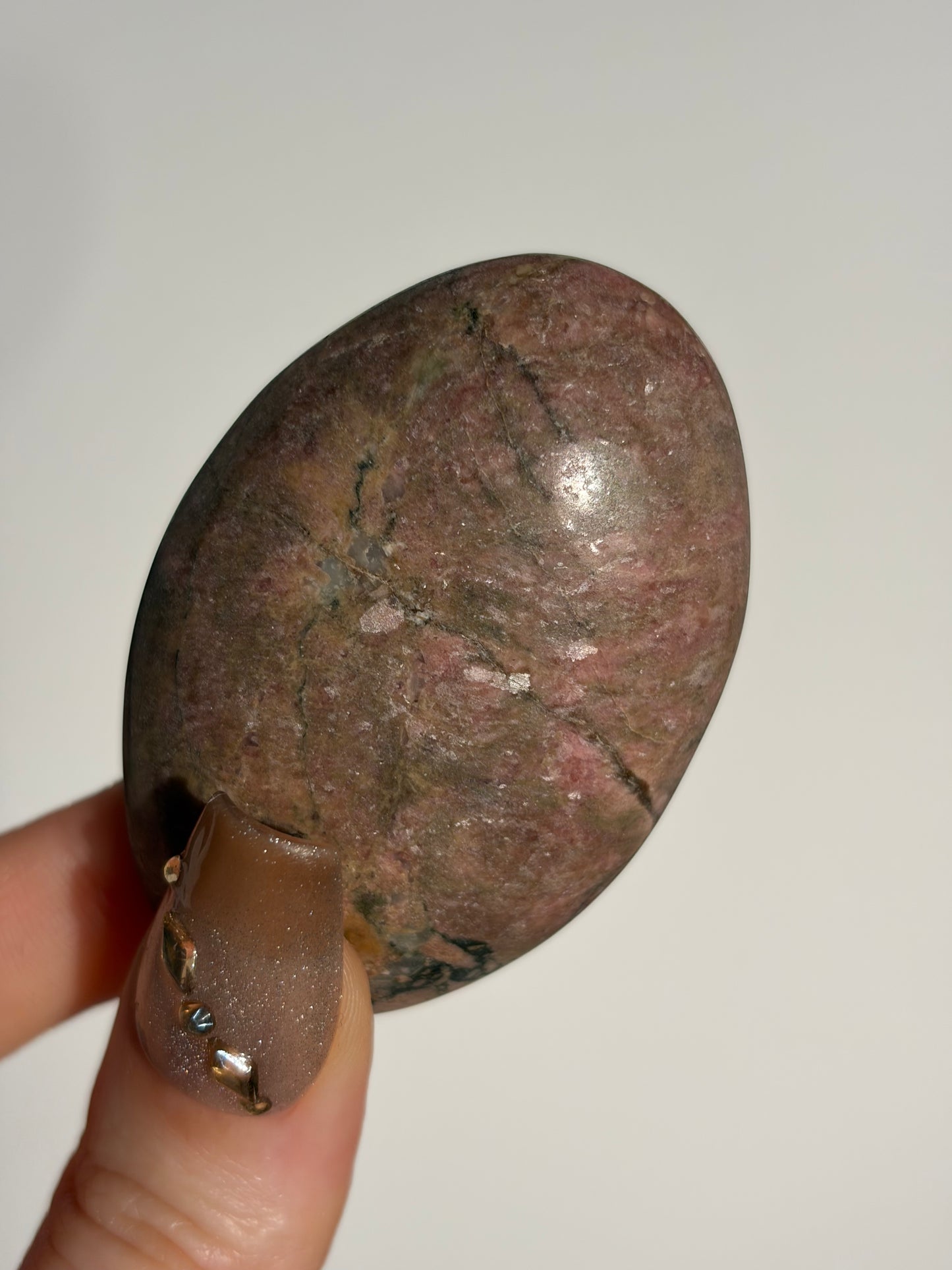 Indonesian Rhodonite and Manganese Included Palmstone G