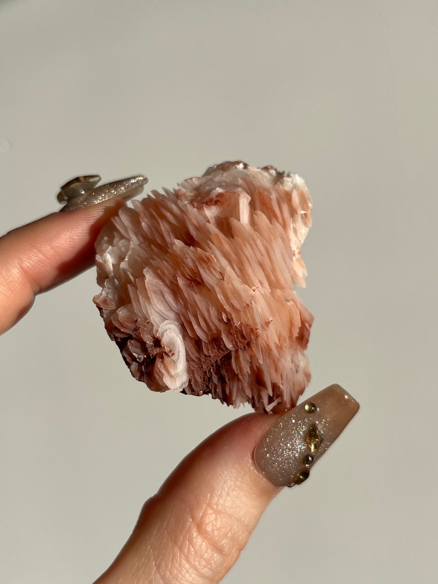 Peach Sakura Blossom Calcite Specimen K