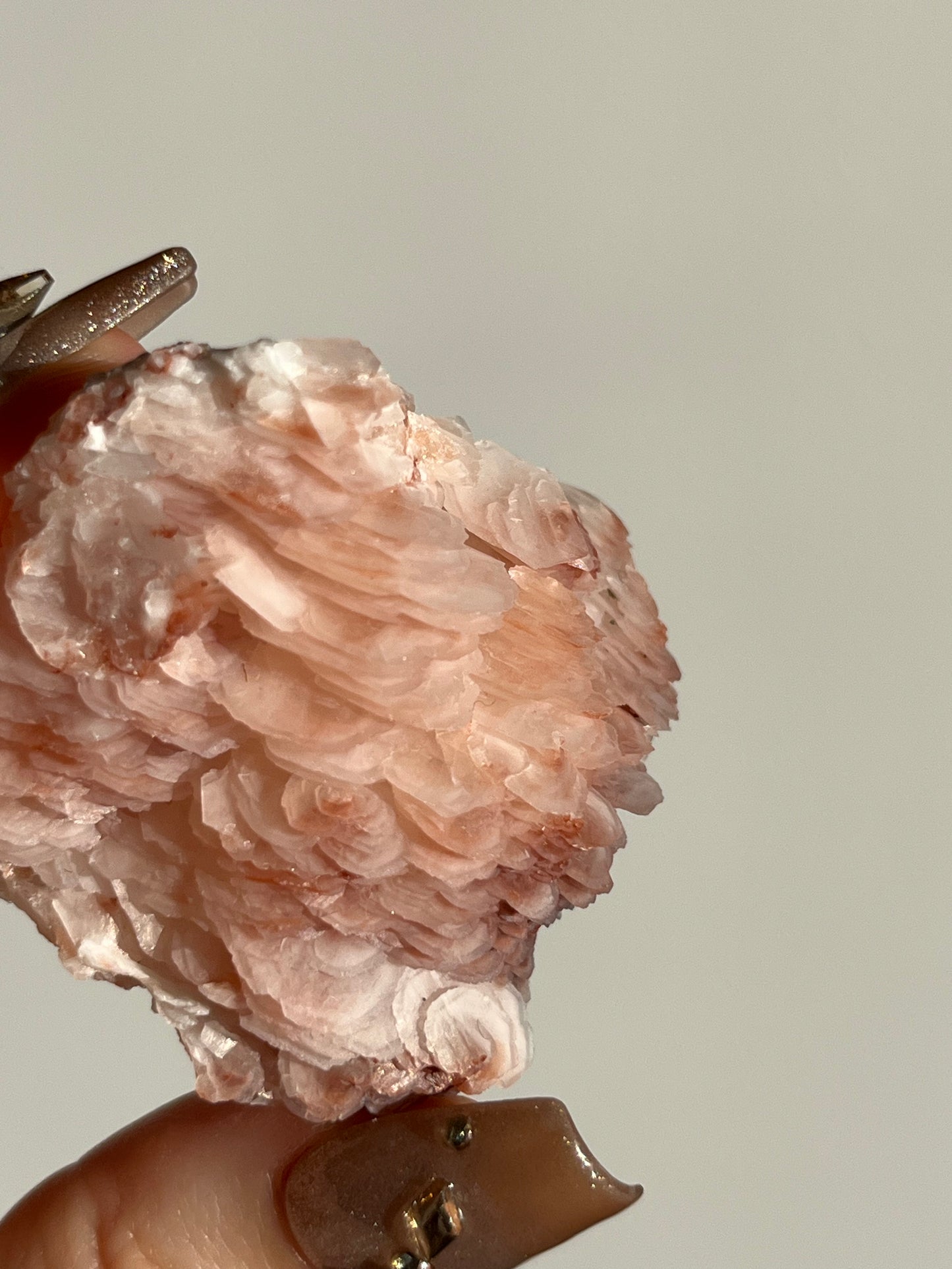 Peach Sakura Blossom Calcite Specimen K