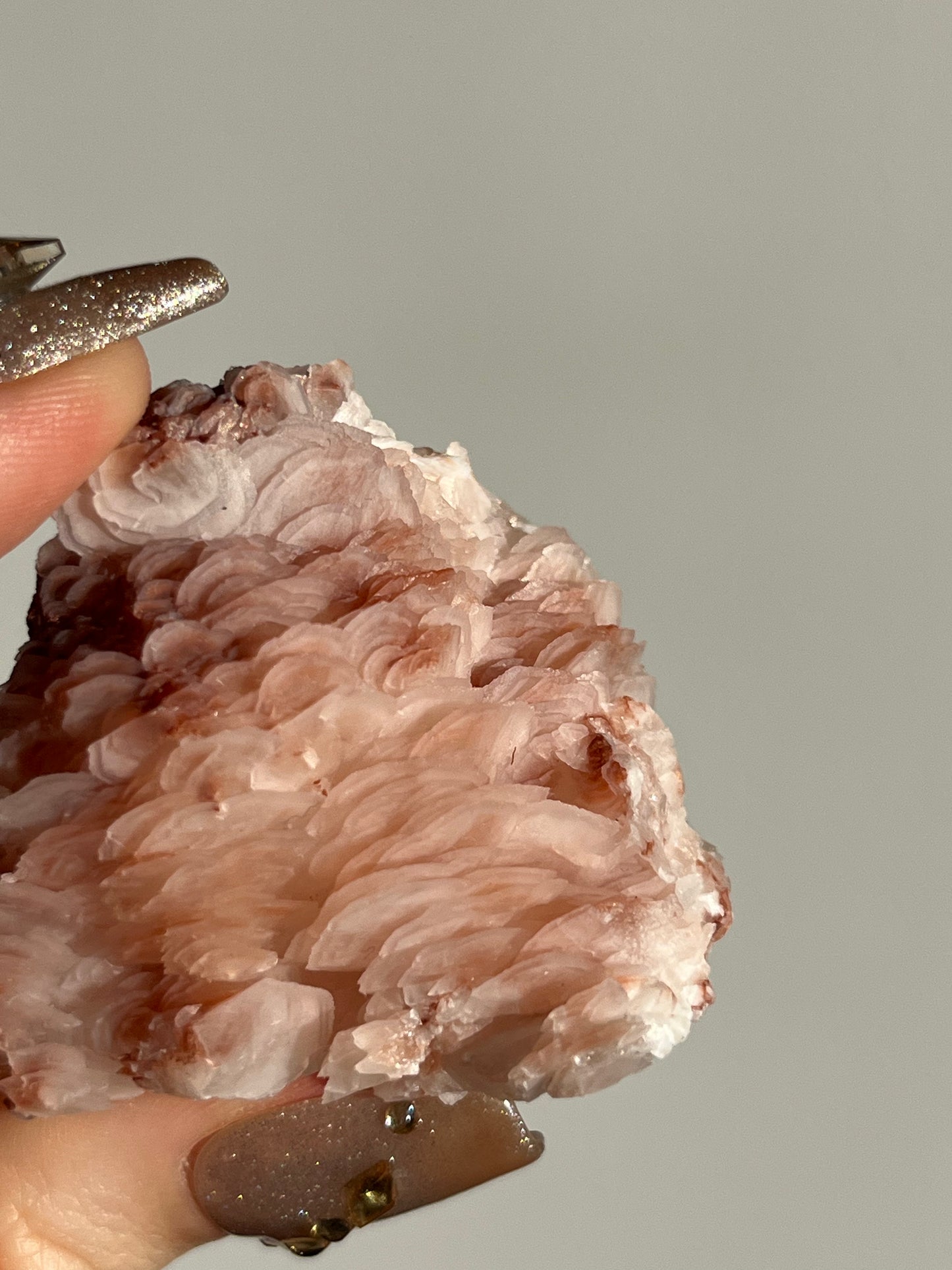 Peach Sakura Blossom Calcite Specimen K