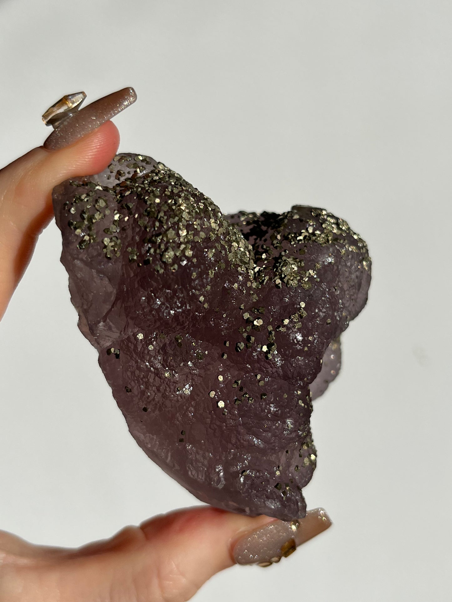 Botryoidal Purple Fluorite with Pyrite and Barite Specimen A (Collector's Choice)