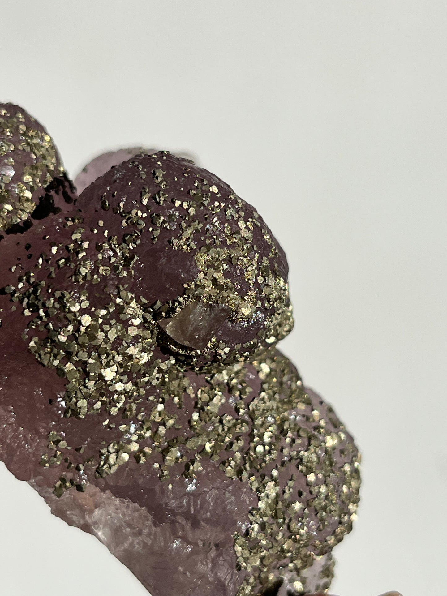 Botryoidal Purple Fluorite with Pyrite and Barite Specimen A (Collector's Choice)