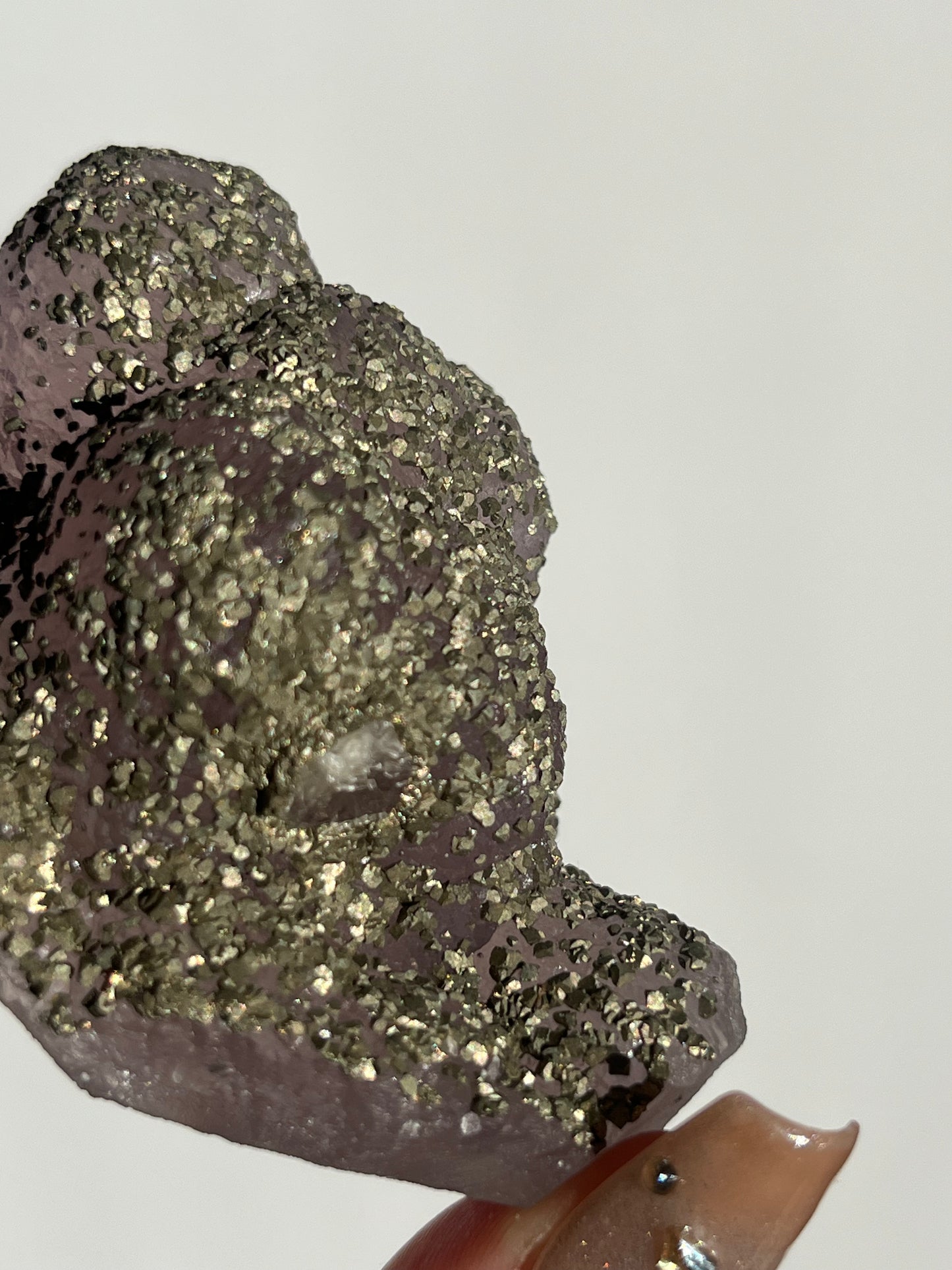 Botryoidal Purple Fluorite with Pyrite Specimen F (Collector's Choice)