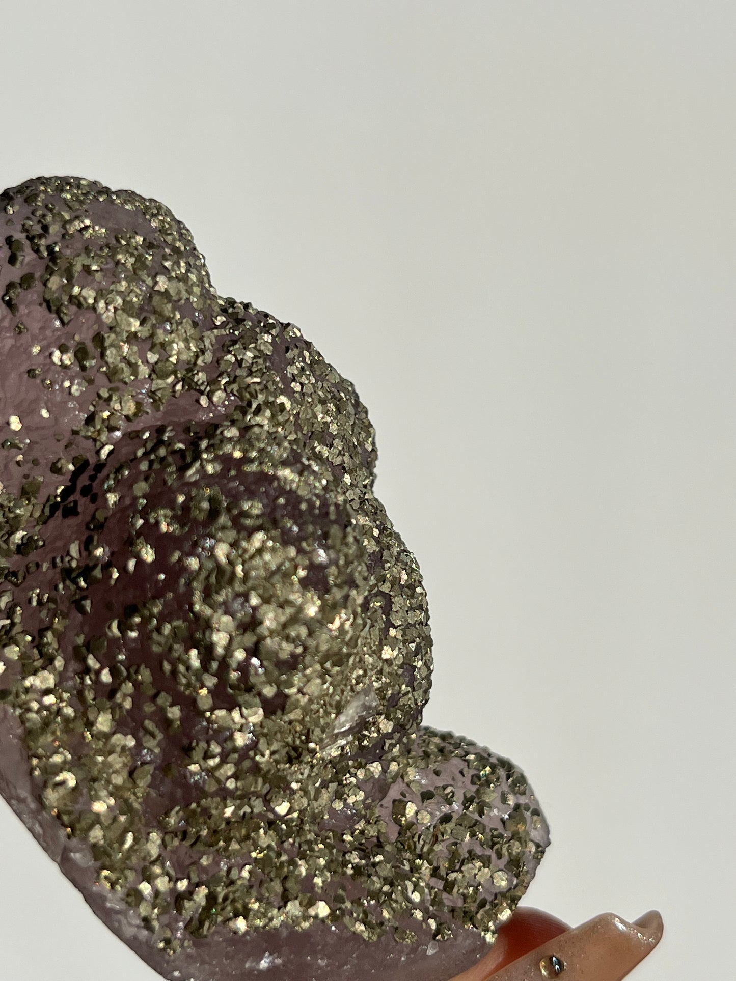 Botryoidal Purple Fluorite with Pyrite Specimen F (Collector's Choice)