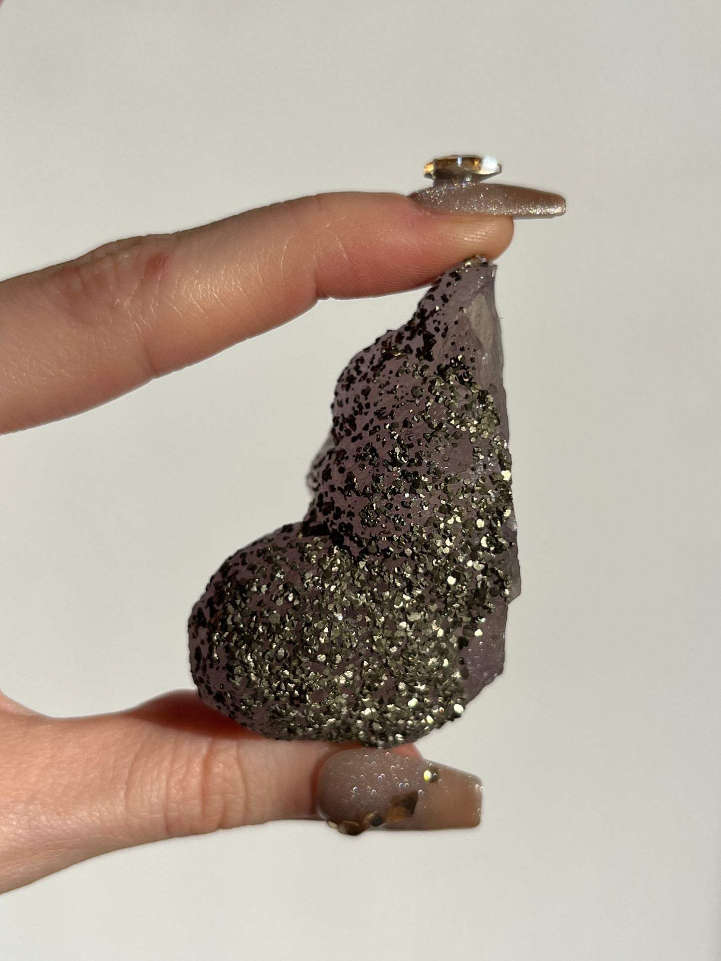 Botryoidal Purple Fluorite with Pyrite Specimen P