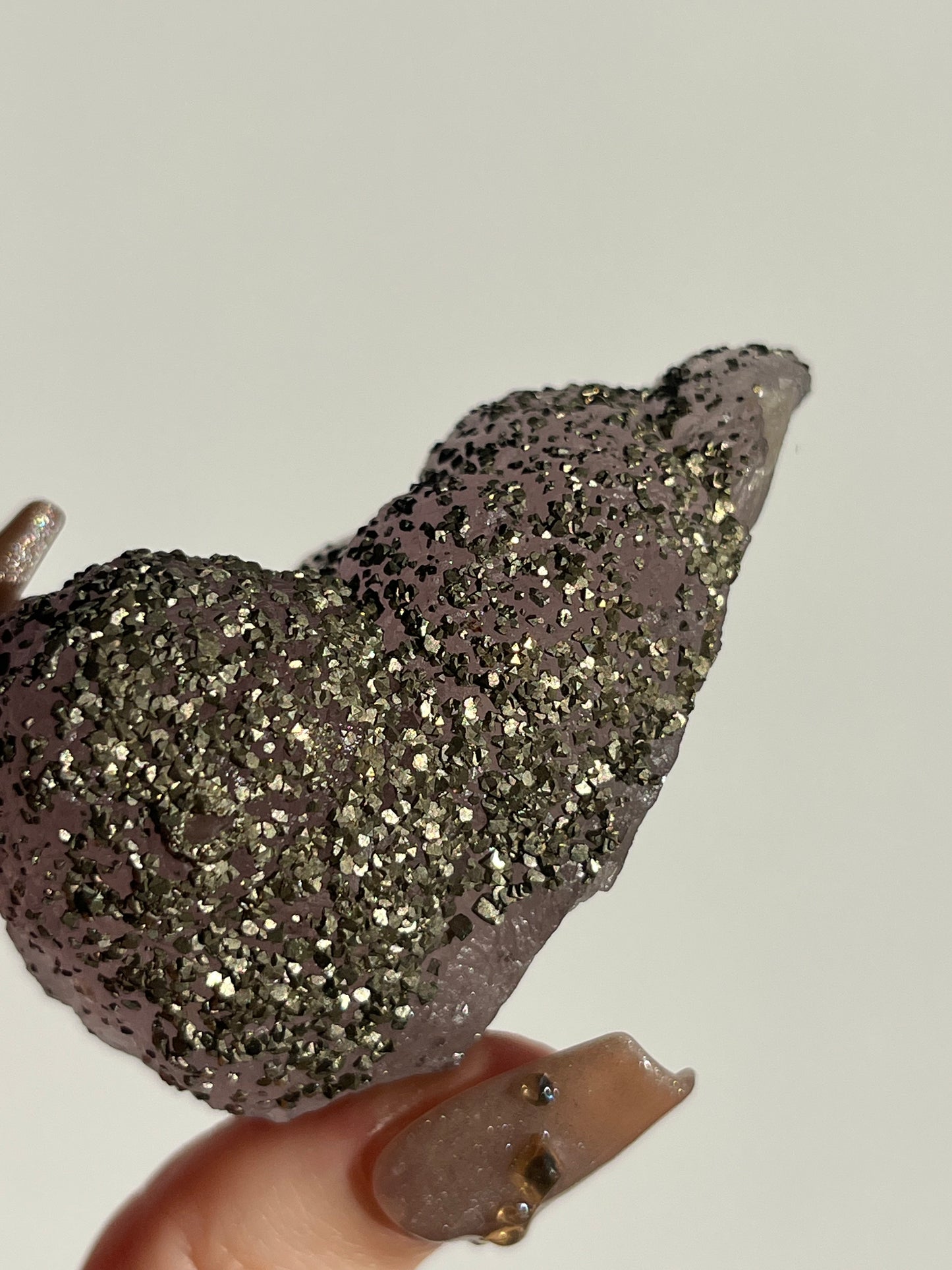 Botryoidal Purple Fluorite with Pyrite Specimen P
