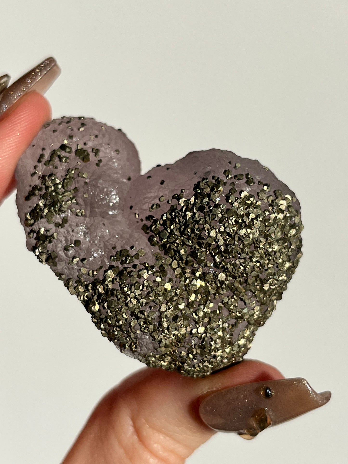 Botryoidal Purple Fluorite with Pyrite Specimen V