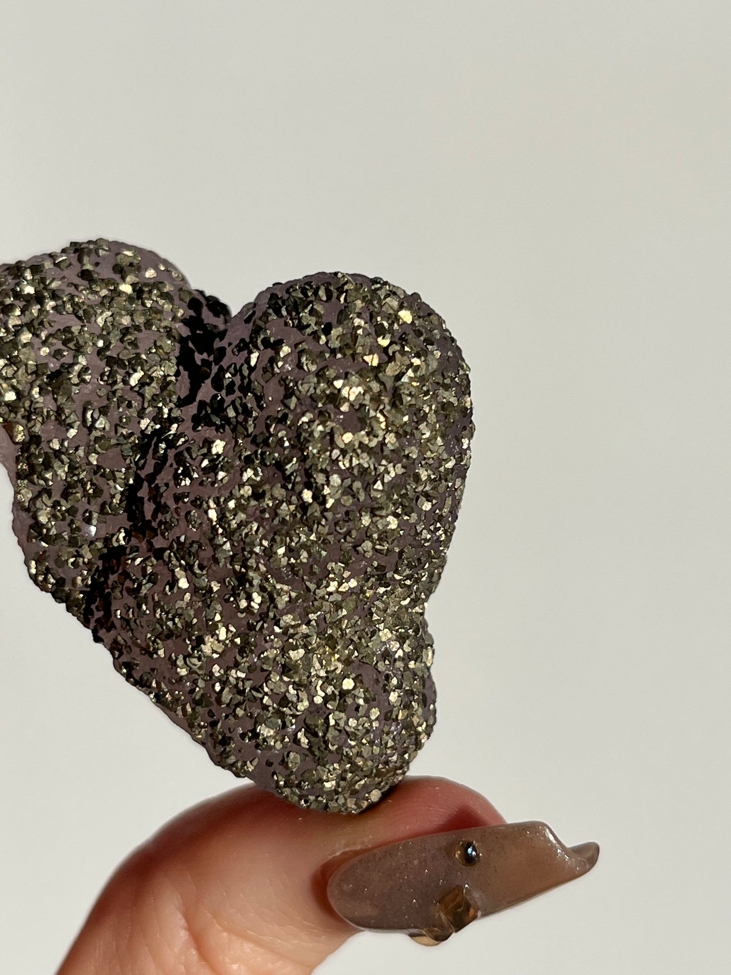Botryoidal Purple Fluorite with Pyrite Specimen W