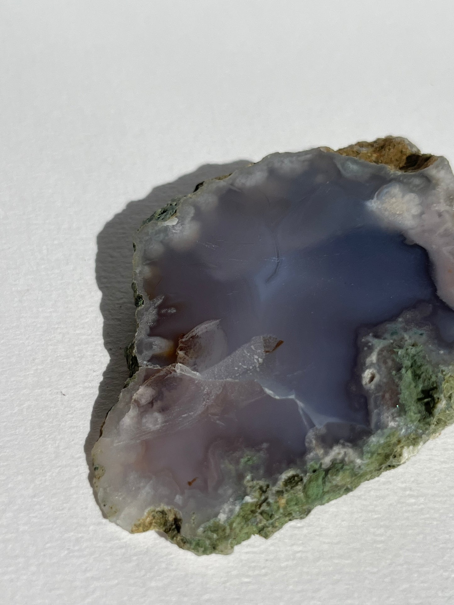 Banded Purple Flower Chalcedony Slab B