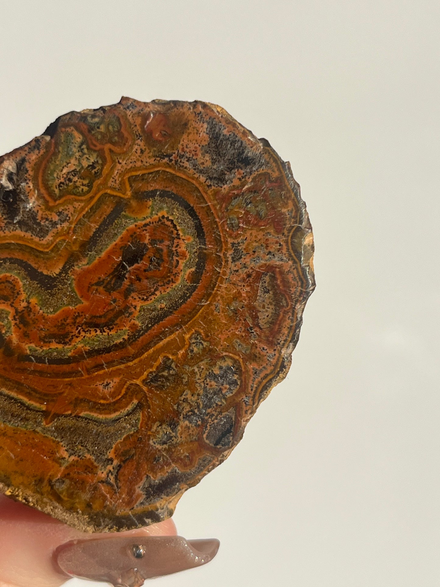 East Indonesian Red Jasper Nodule with Hematite Inclusions