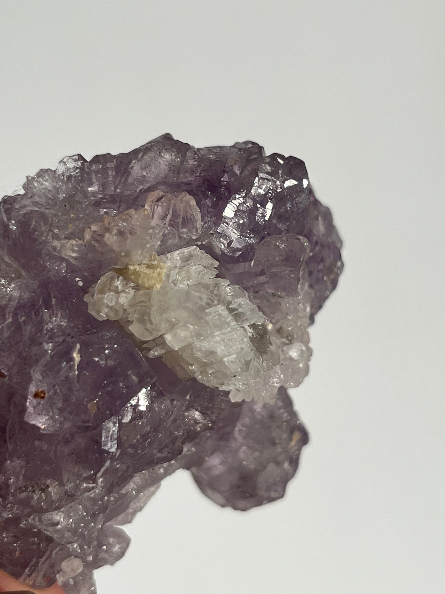 Sceptre Amethyst Flower Formation with Calcite Specimen B