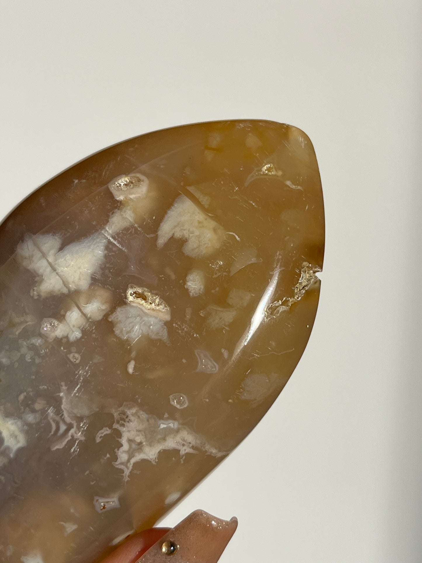 Soleia Carnelian Agate Freeform F (Perfectly Imperfect - Unsteady base)