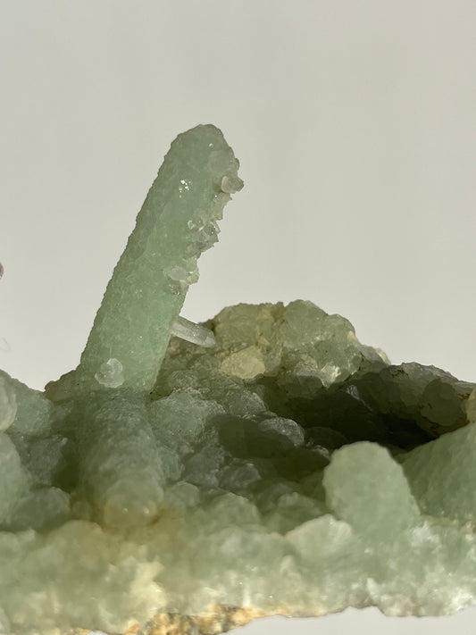 Stalactitic Prehnite with Quartz Specimen A