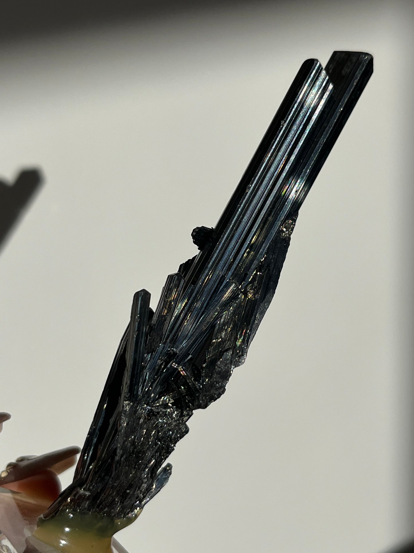 Twinned Stibnite Specimen (Perfectly Imperfect - Termination Damage)
