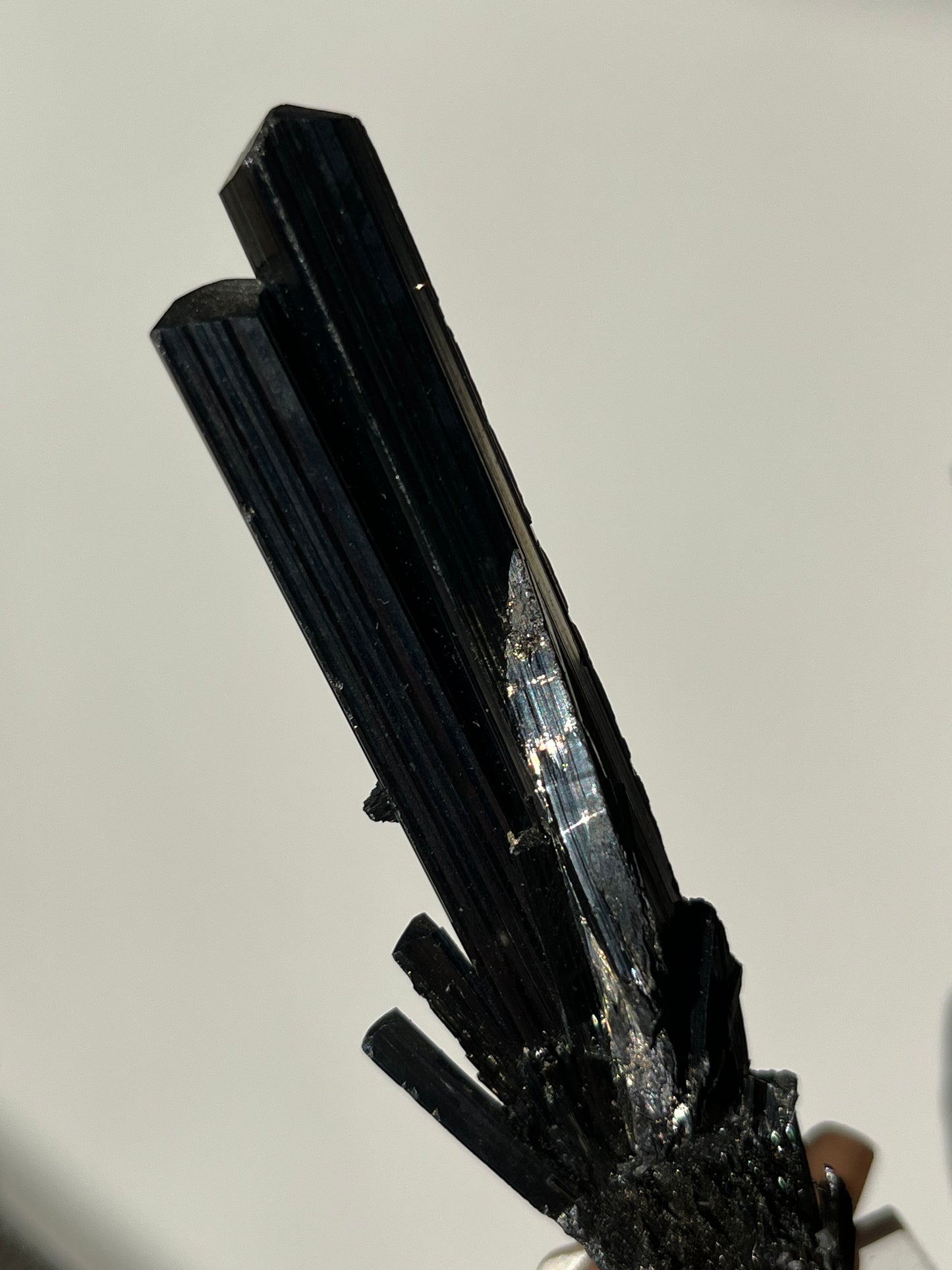 Twinned Stibnite Specimen (Perfectly Imperfect - Termination Damage)