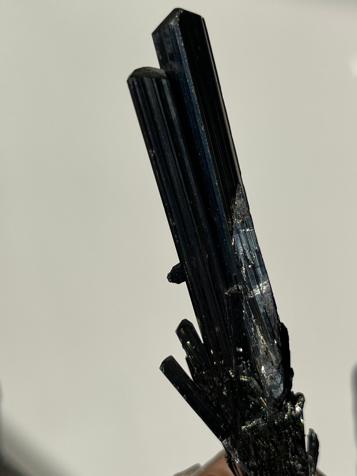 Twinned Stibnite Specimen (Perfectly Imperfect - Termination Damage)