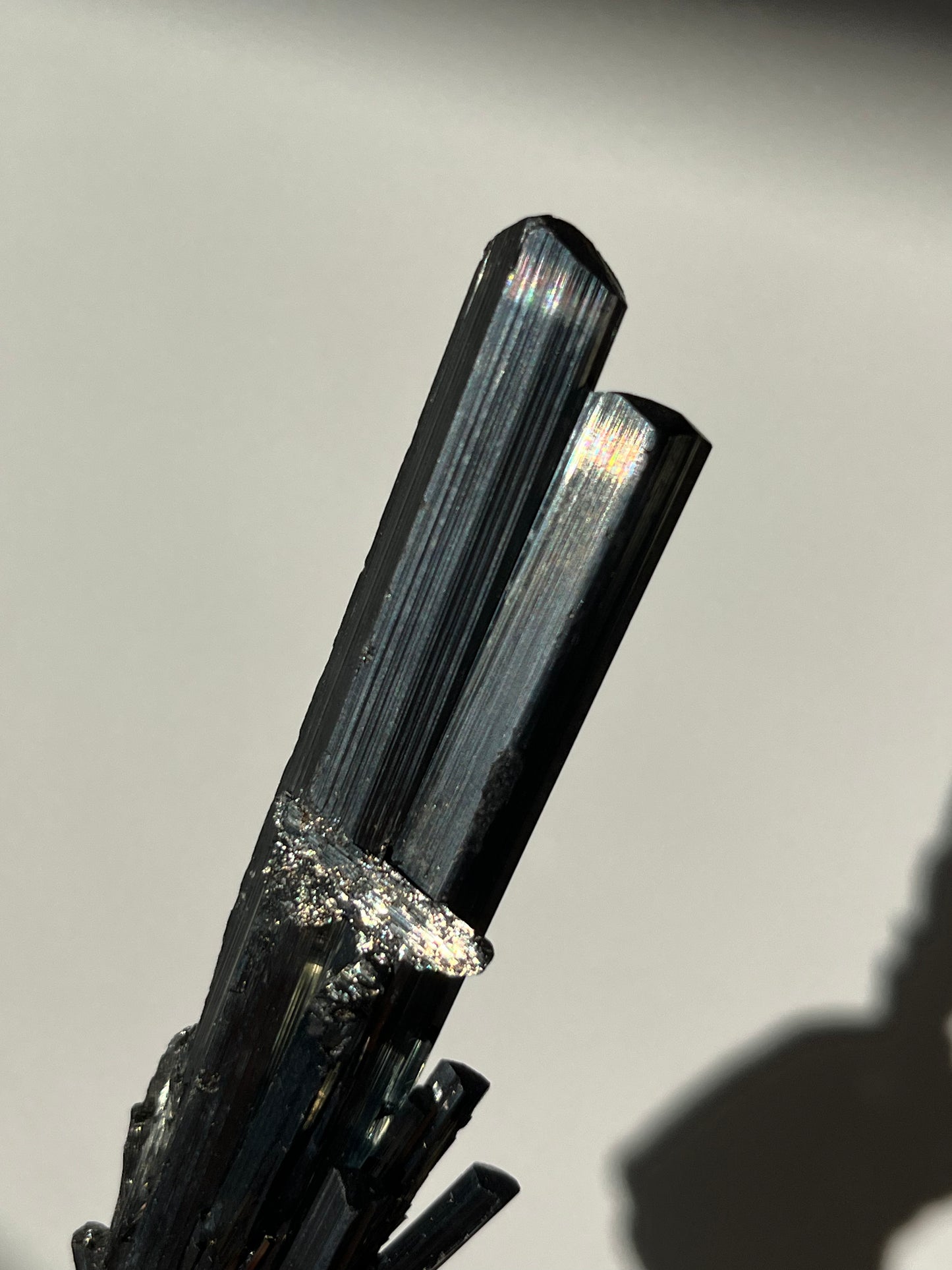 Twinned Stibnite Specimen (Perfectly Imperfect - Termination Damage)