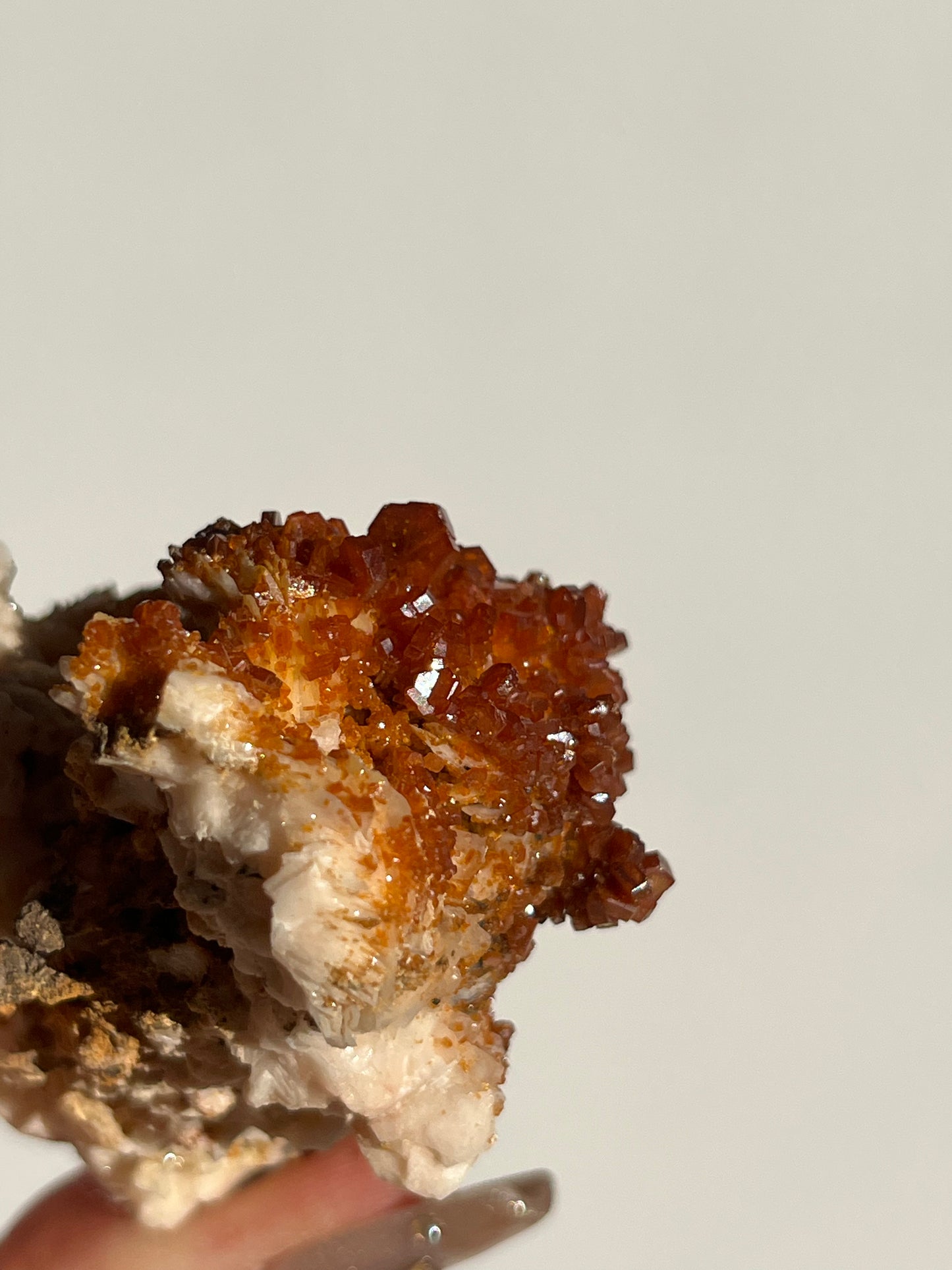 Vanadinite on Barite Specimen C