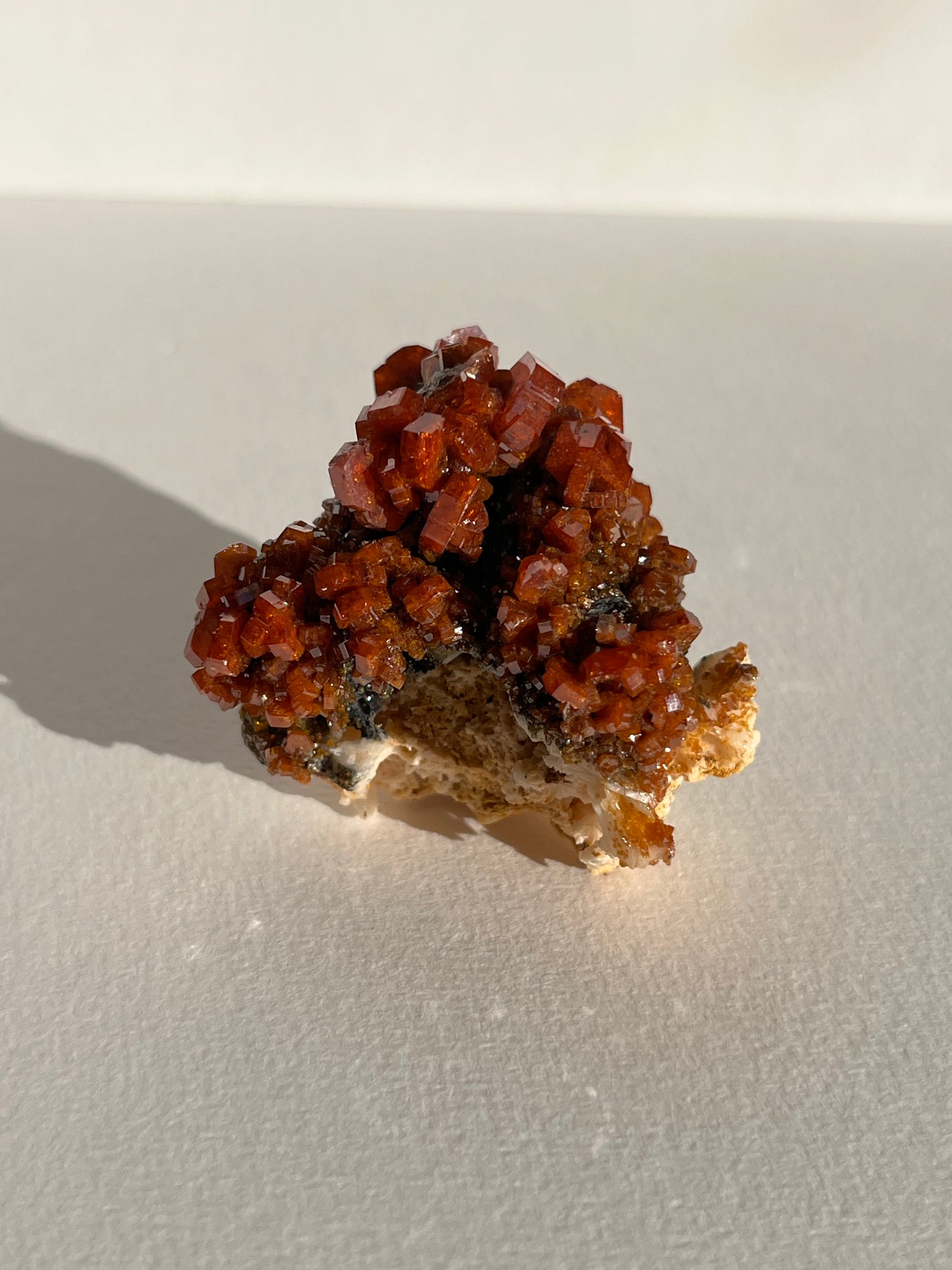 Vanadinite on Barite Specimen D