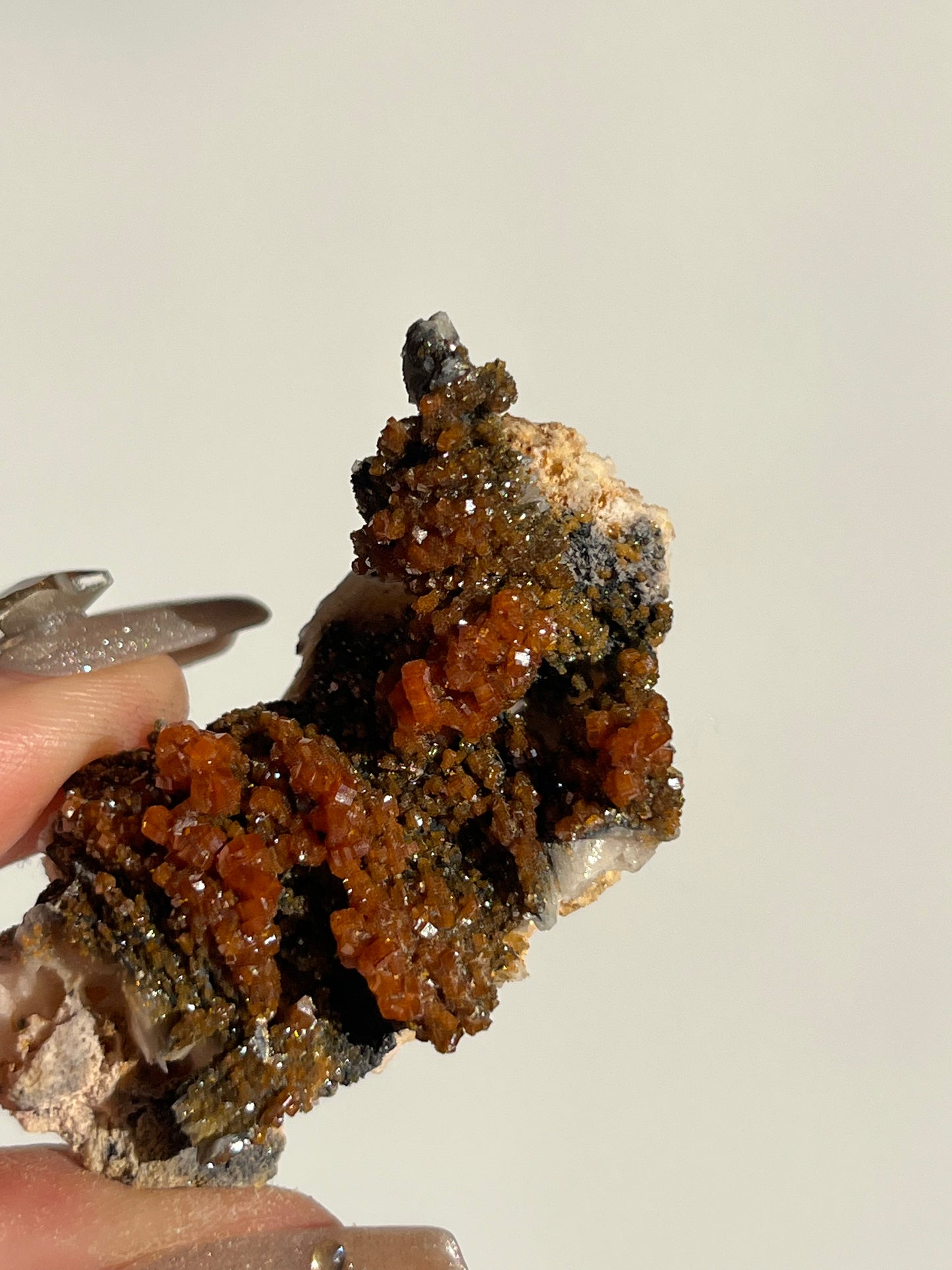 Vanadinite on Barite Specimen I