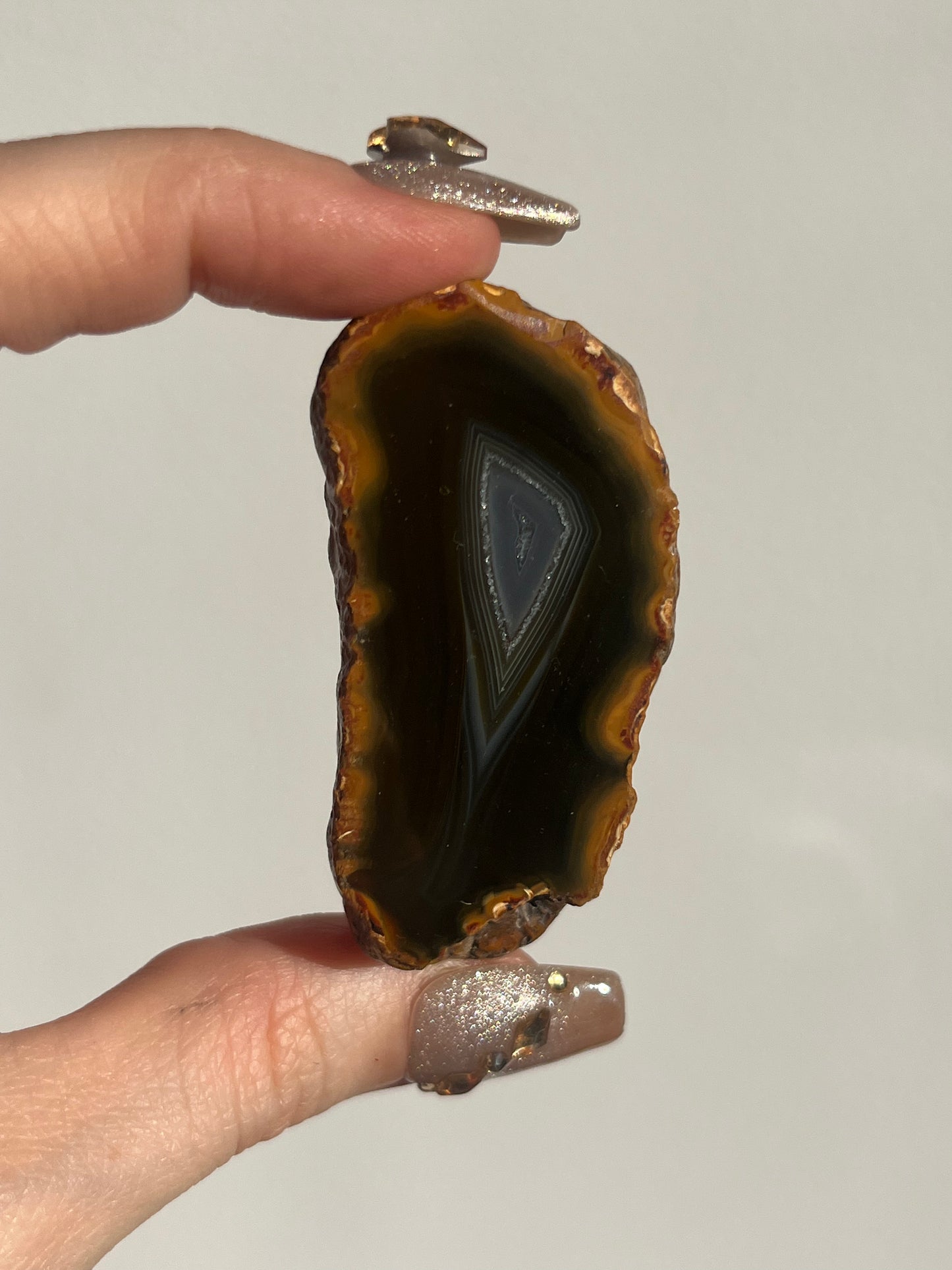 'Olive-Fire' West Indonesian Dark Brown Agate w/ Parallax Effect Pair C