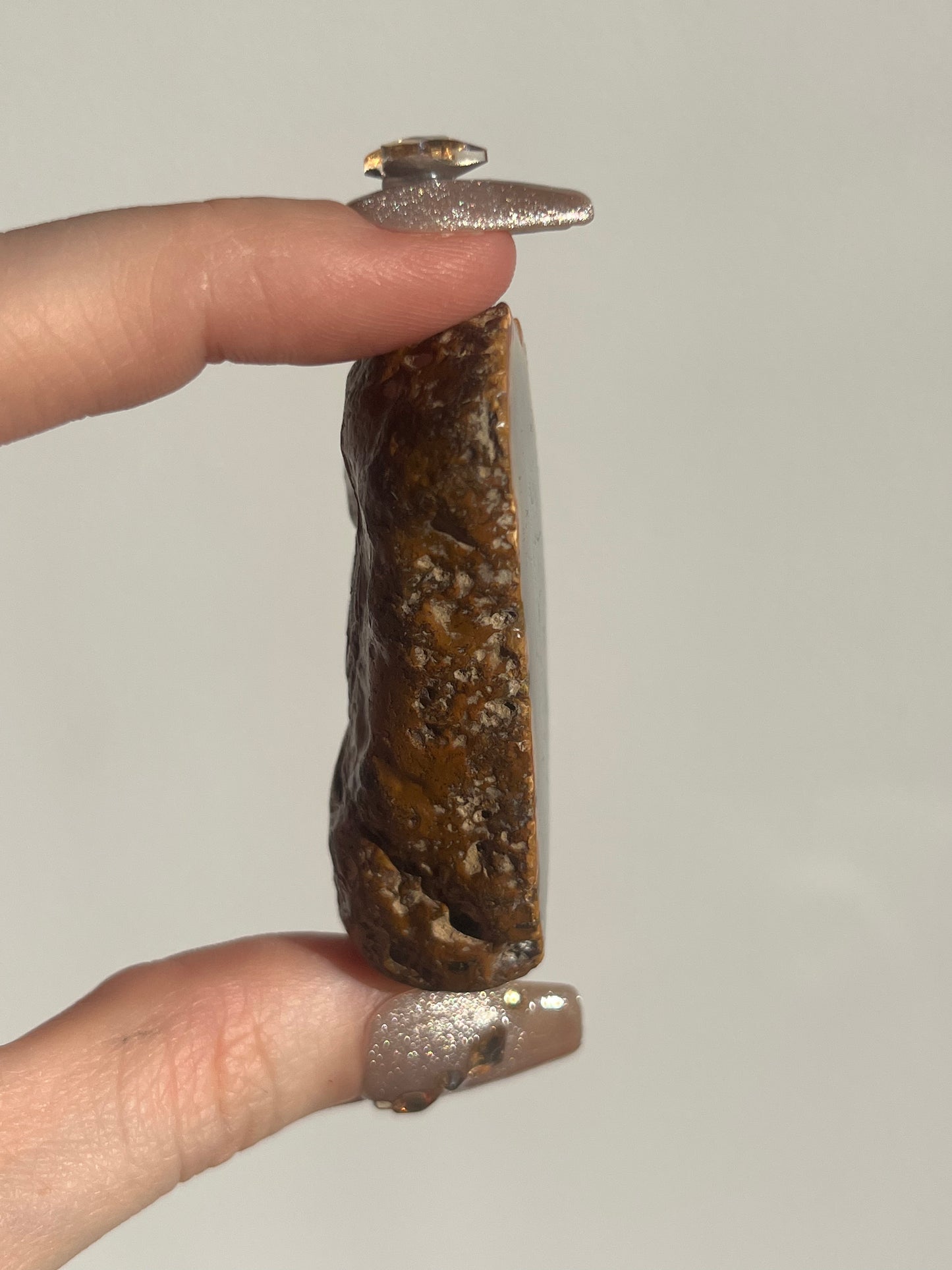 'Olive-Fire' West Indonesian Dark Brown Agate w/ Parallax Effect Pair C