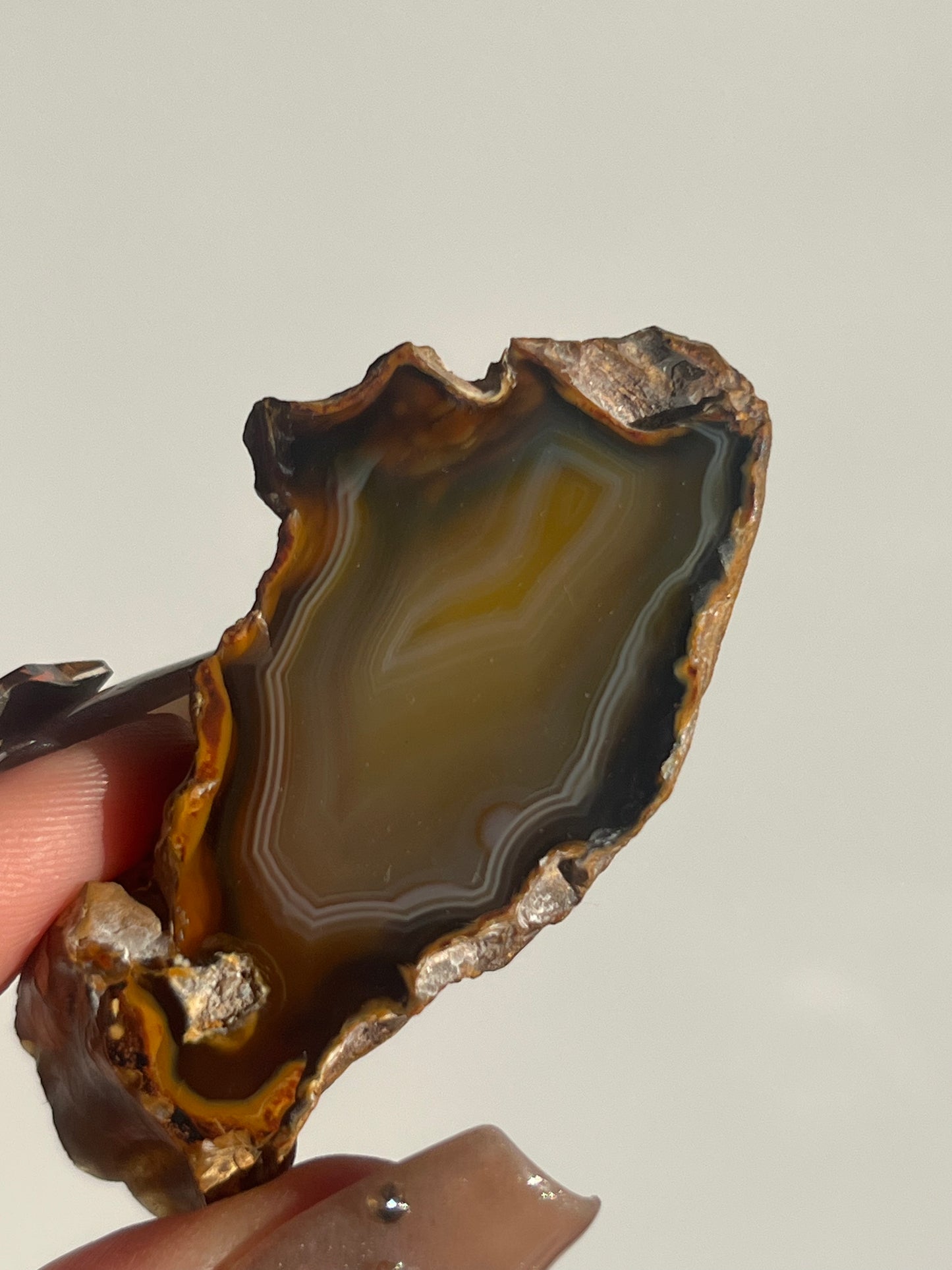 'Ember Eclipse' West Indonesian Translucent Brown Agate Pair D