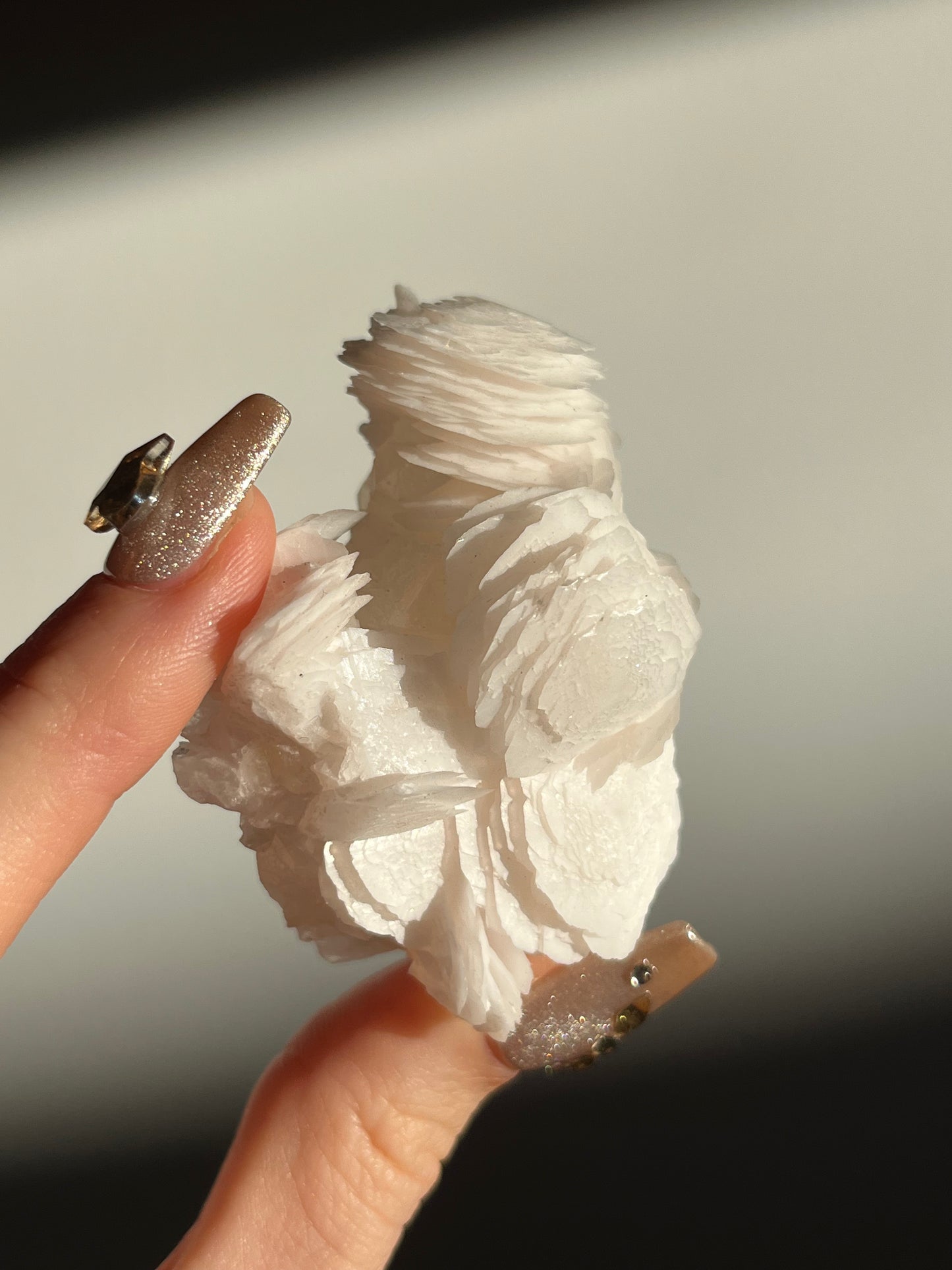 Yaogangxian Rose Calcite and Quartz Specimen