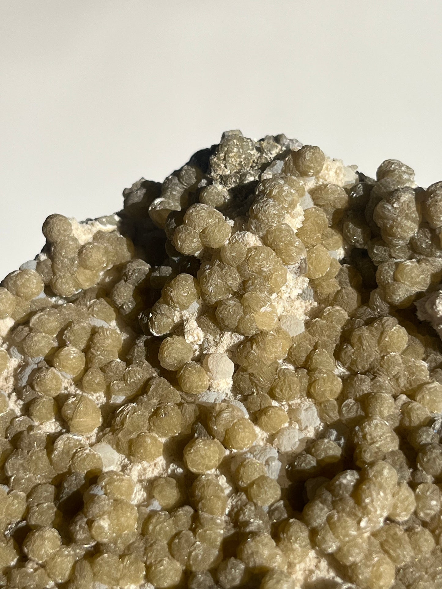 Yellow Gyrolite with Prehnite and Mordenite Specimen B