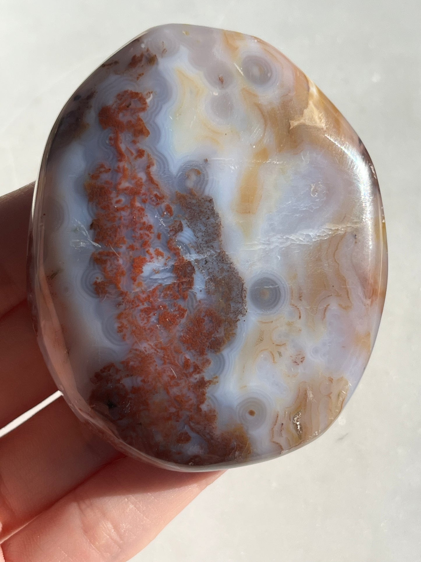 8th Vein Ocean Jasper Palmstone(一年级)#07(前袋树脂修复)