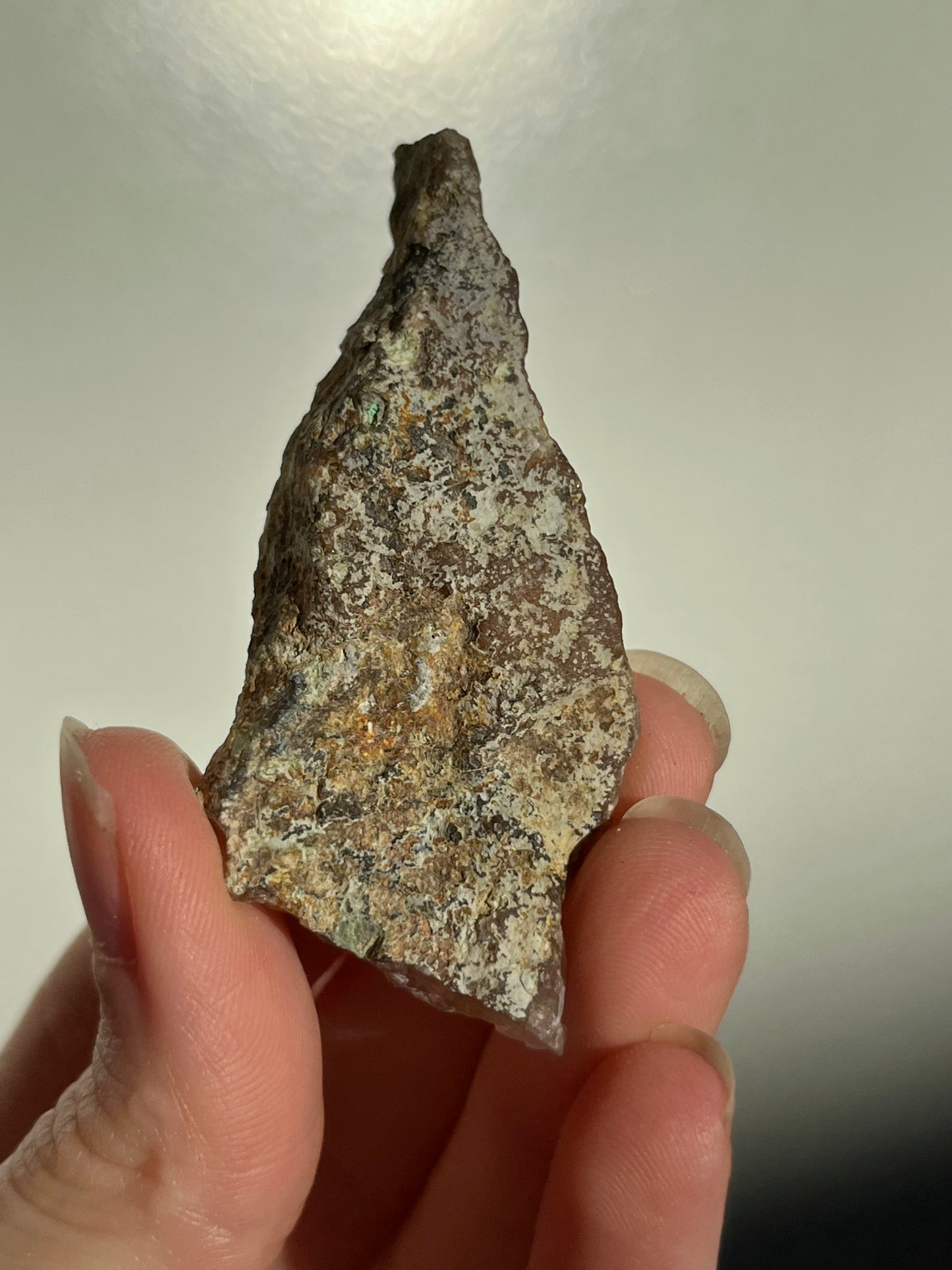 Native Copper & Chrysocolla in Chalcedony Specimen #23