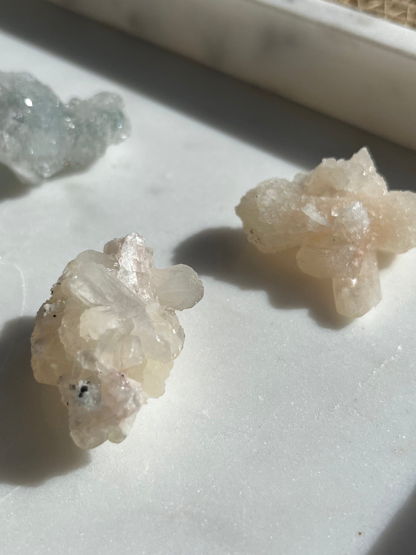 Apophyllite, Black Chalcedony or Stilbite Cluster (Intuively Chosen)