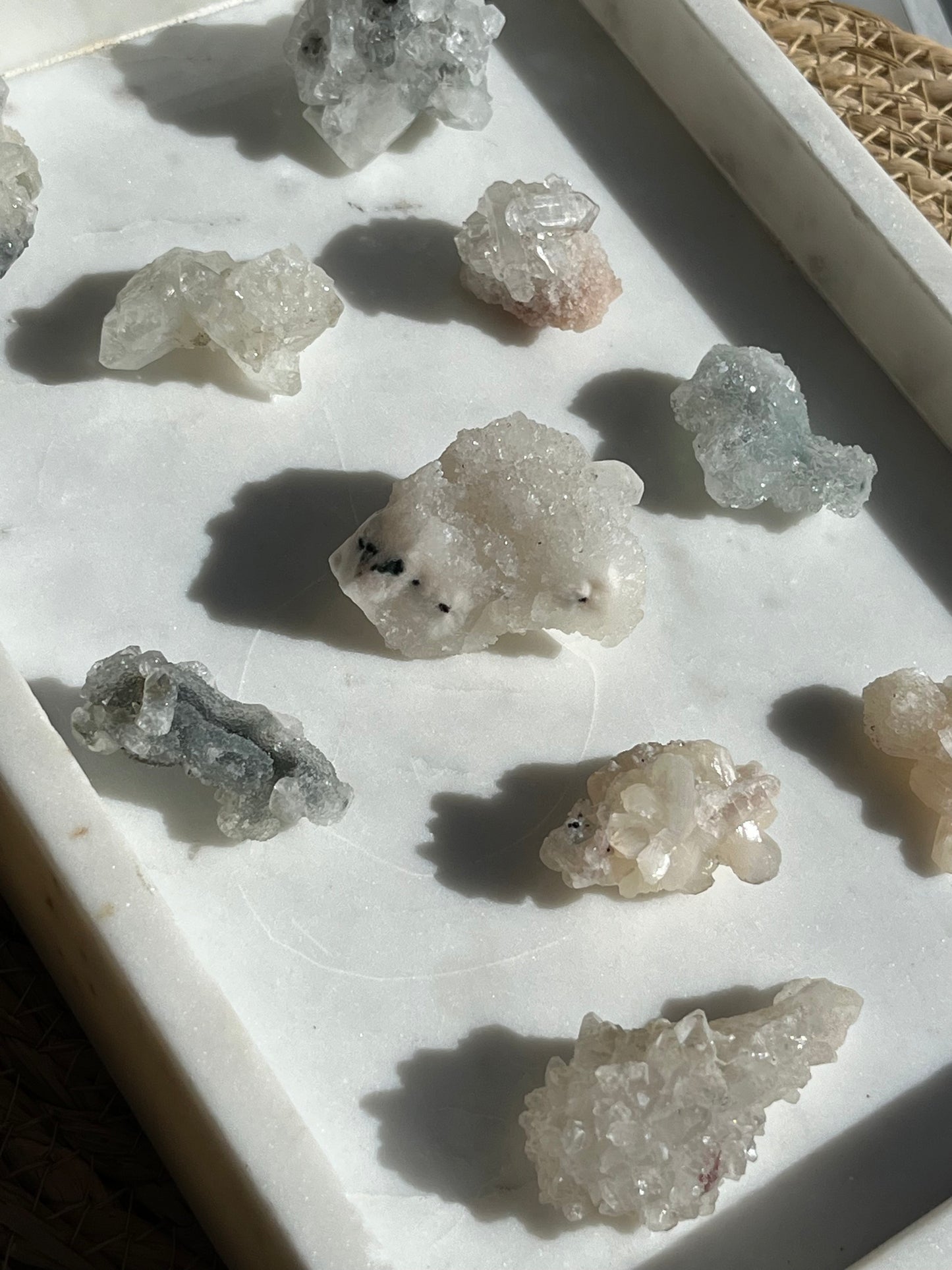 Apophyllite, Black Chalcedony or Stilbite Cluster (Intuively Chosen)