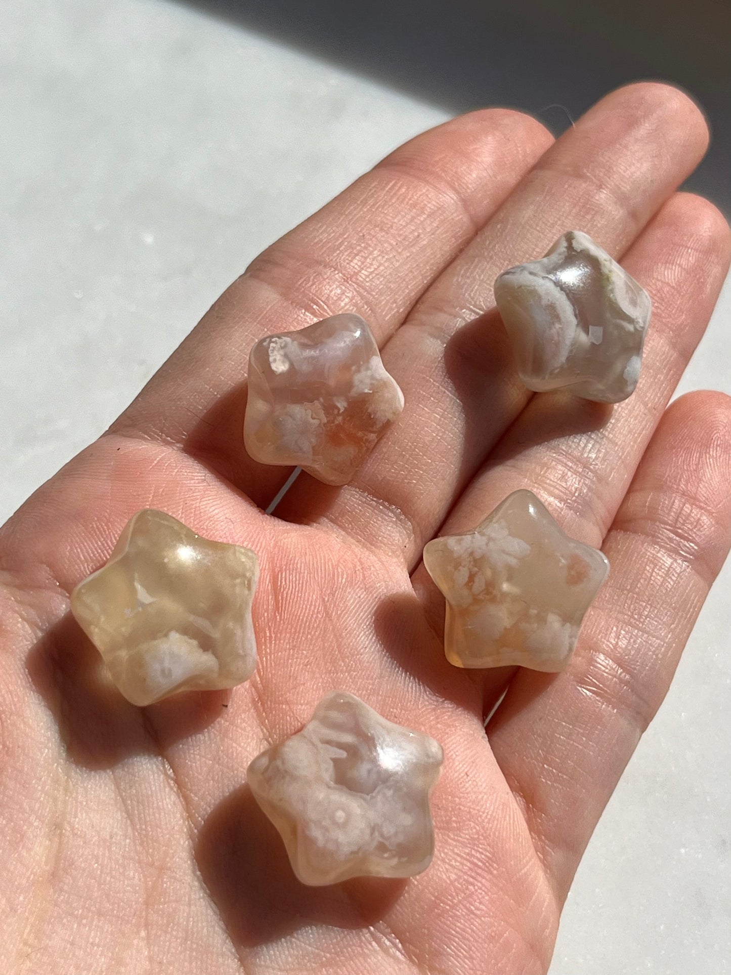 Flor Ágata Estrella Tallada