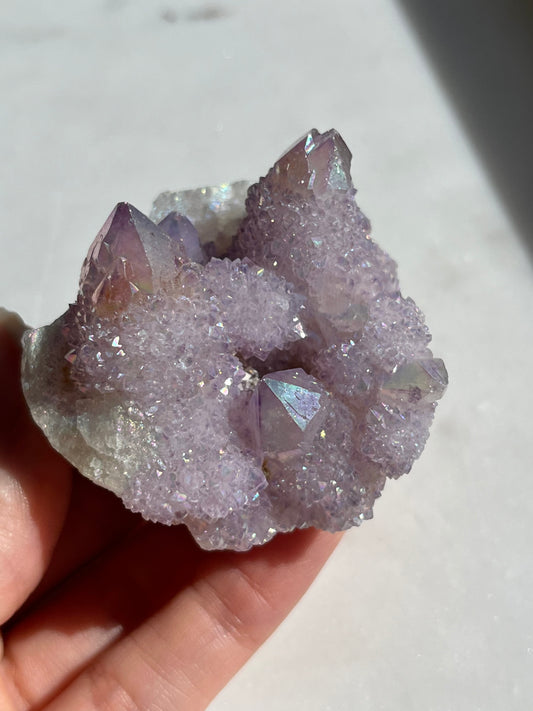 Aura Spirit Amethyst Cluster (Intuitively Chosen)