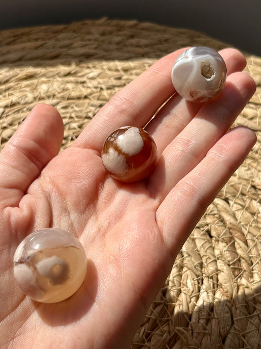 Flower Agate Sphere
