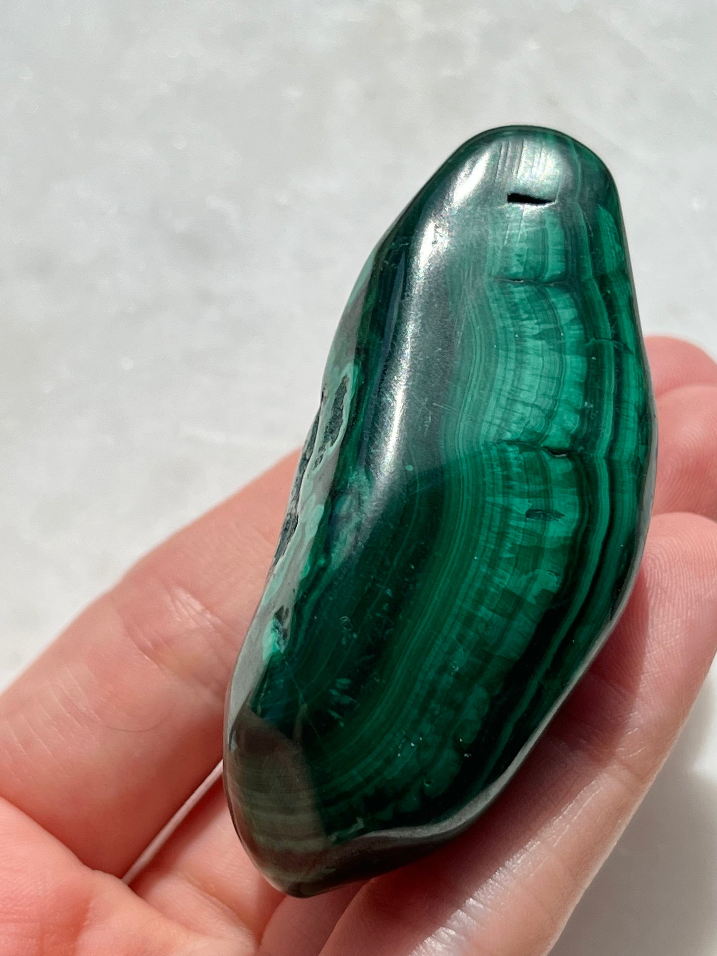 高品质孔雀石自由形状 #11