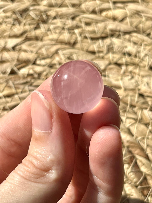 Star Rose Quartz Mini Sphere
