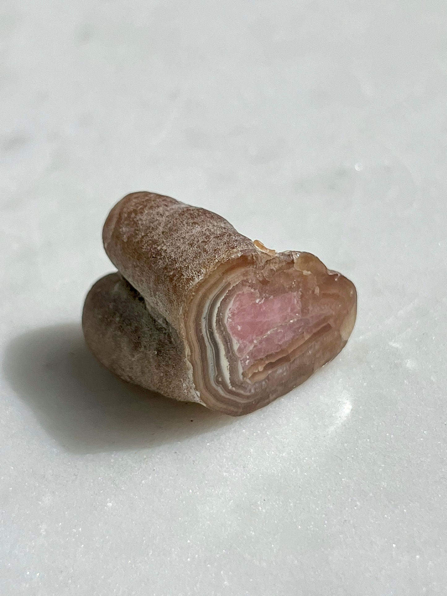 Raro espécimen de estalactita de capillitita de rodocrosita de la década de 1980 #36