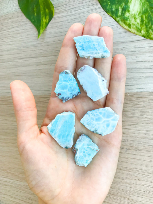 Losas pulidas de Larimar