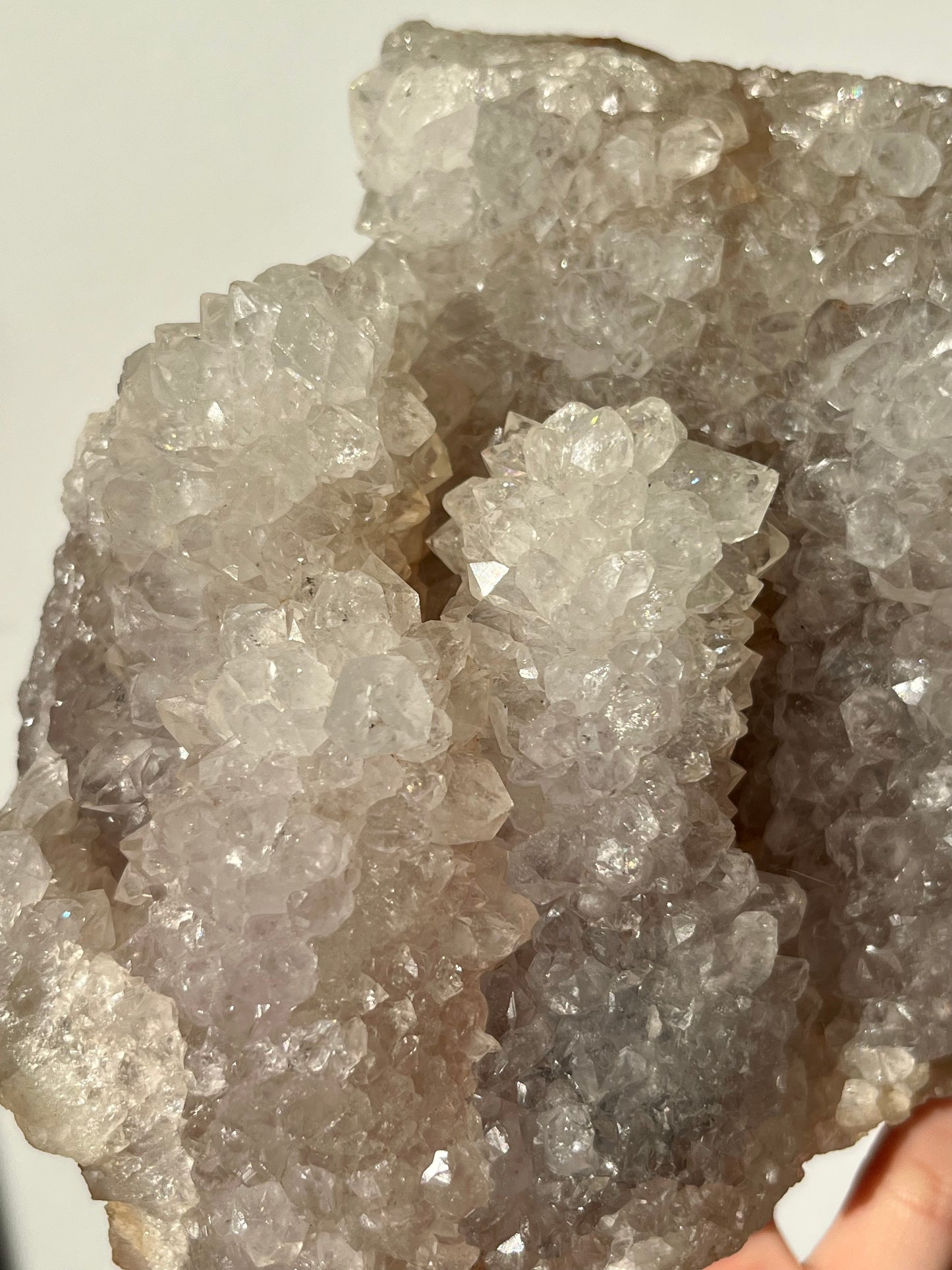 1.69kg Stalactite Hematoid Quartz Cluster w/Agate Ring Cores