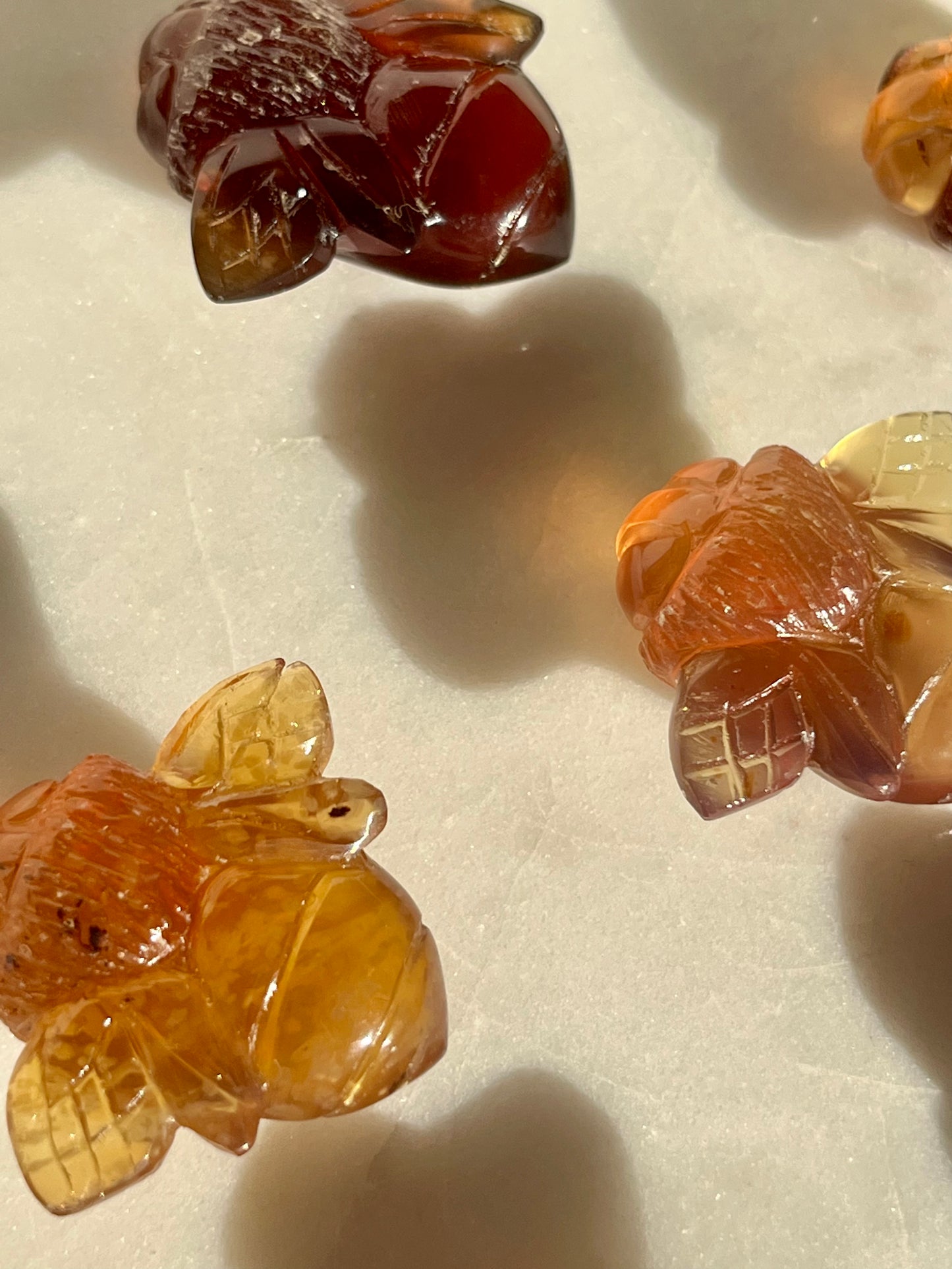 Indonesian Yellow Amber Bee Carving