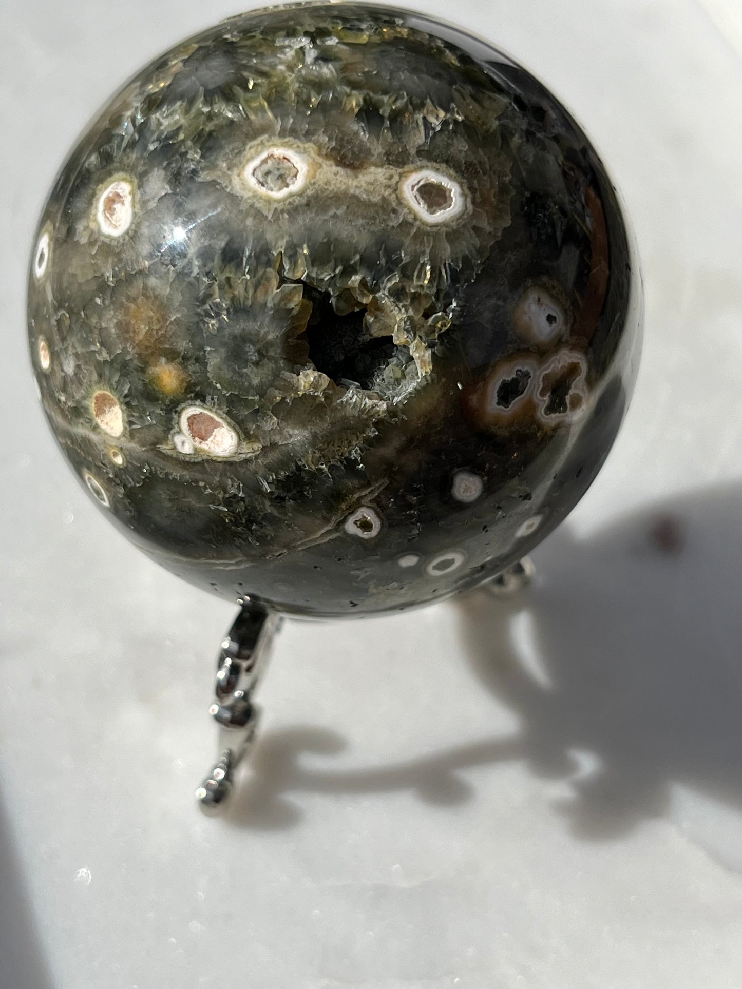 “Magna” Orbicular Jasper Sphere #1 (loose orb)