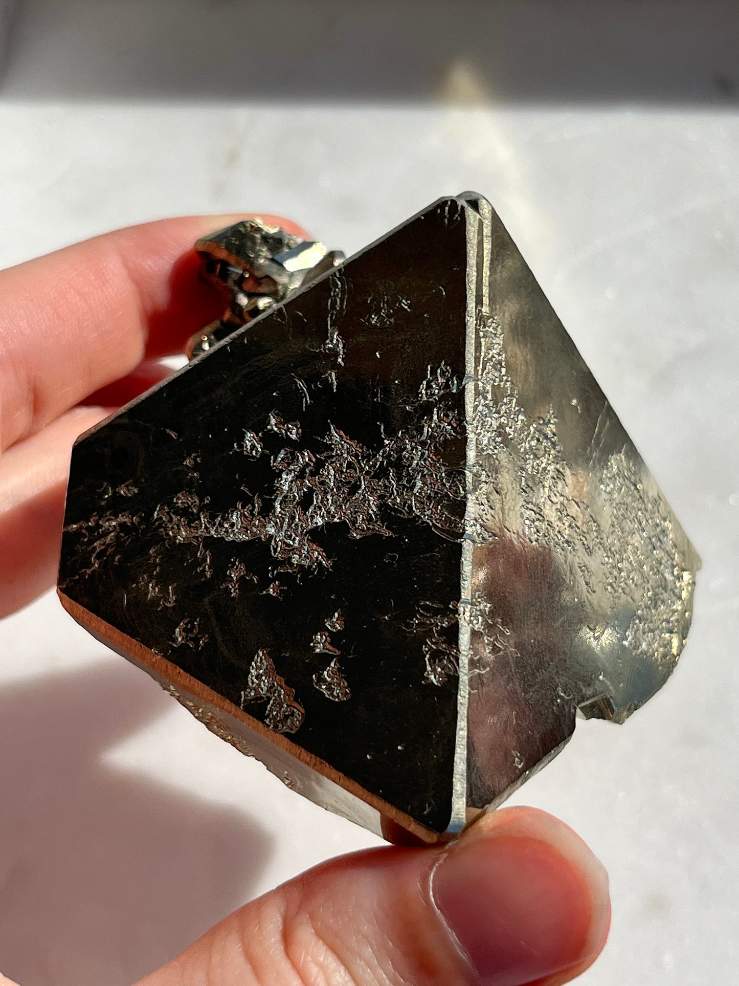 A Grade Octahedral Pyrite Cluster
